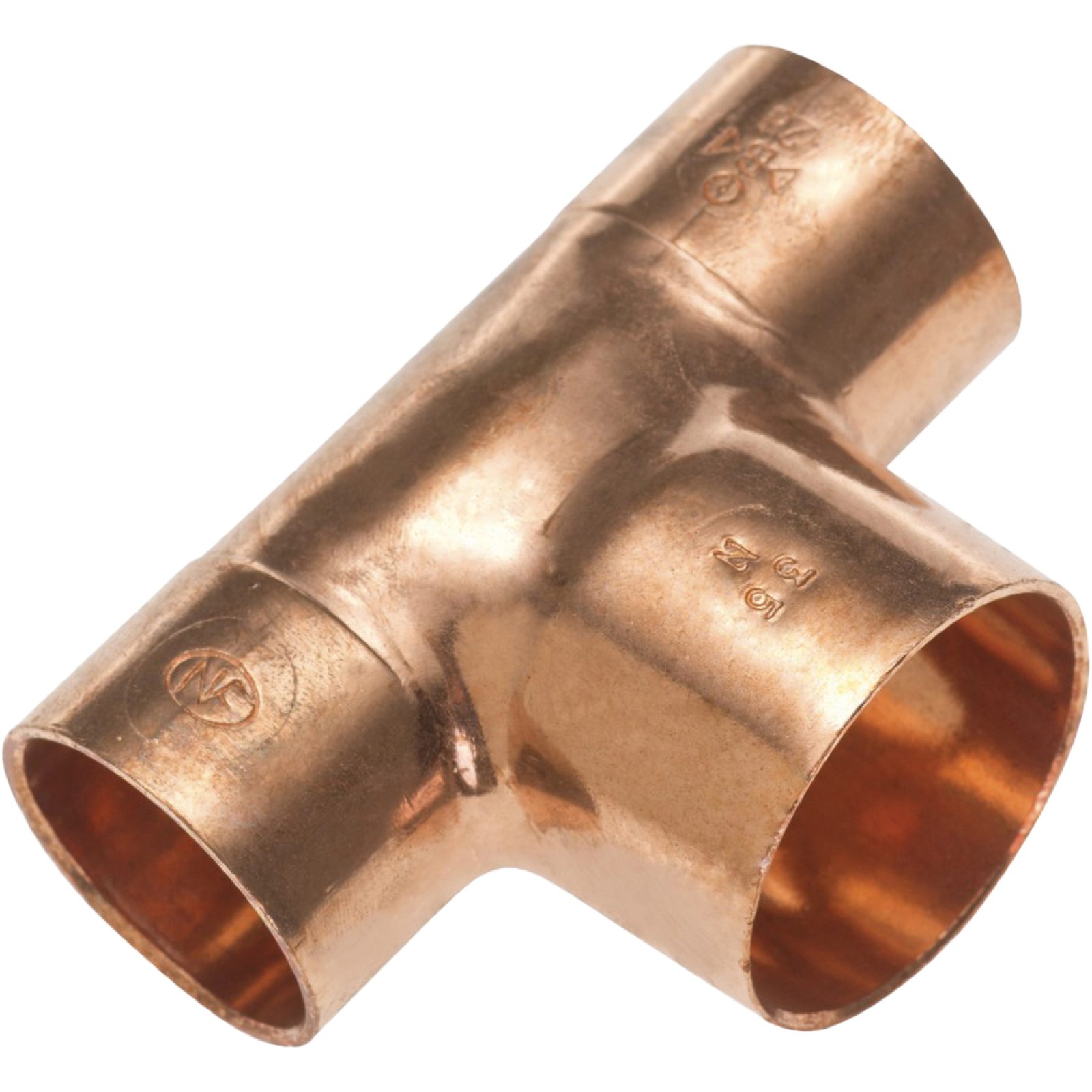 TEE PER TUBO GELO IN RAME A SALDARE 1"3/8