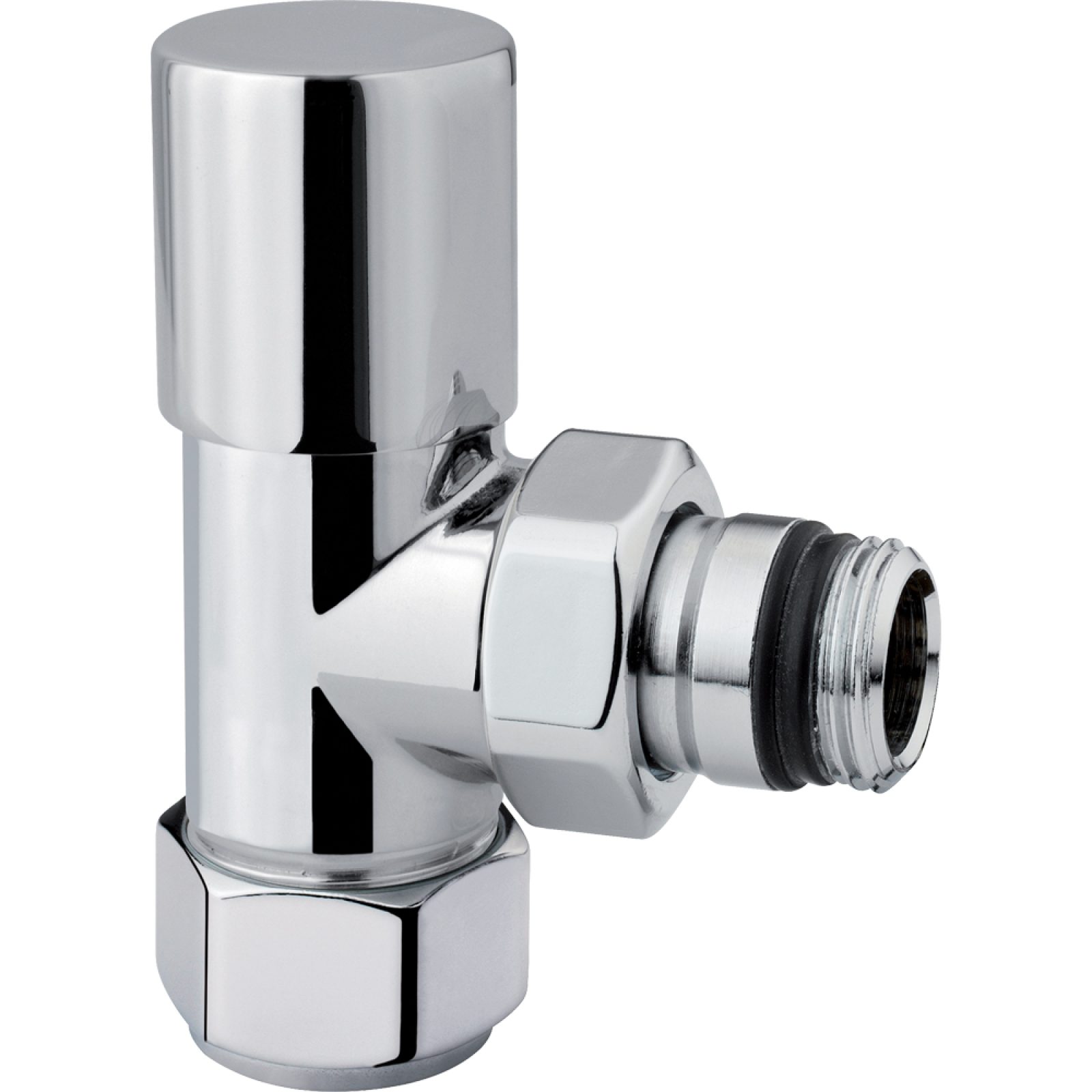 VALVOLA D'ARREDO A SQUADRA "HIGH STYLE" CROMO 1/2" - 24x19