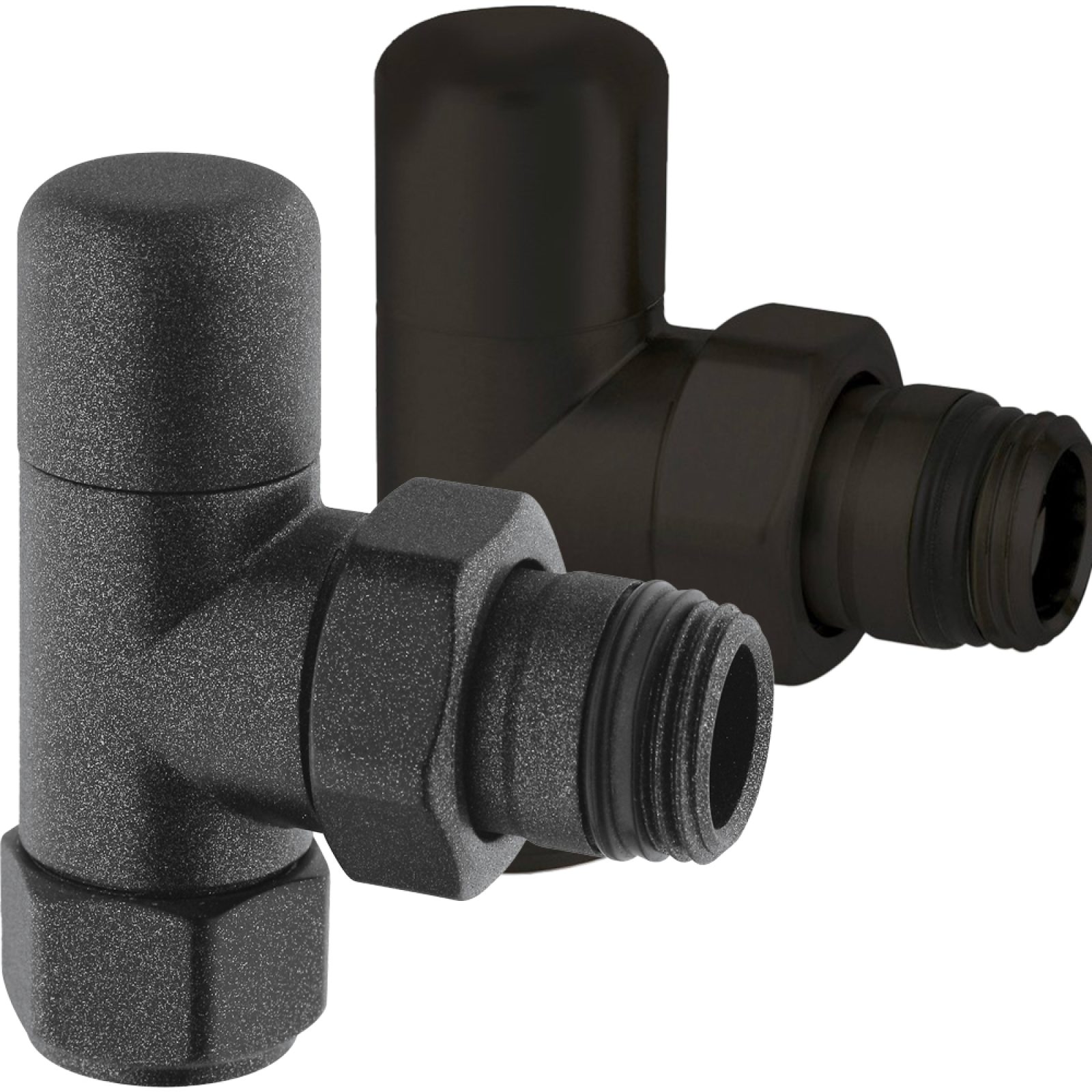 DETENTORE D'ARREDO A SQUADRA "HIGH STYLE BLACK" Antracite 1/2" - 24x19