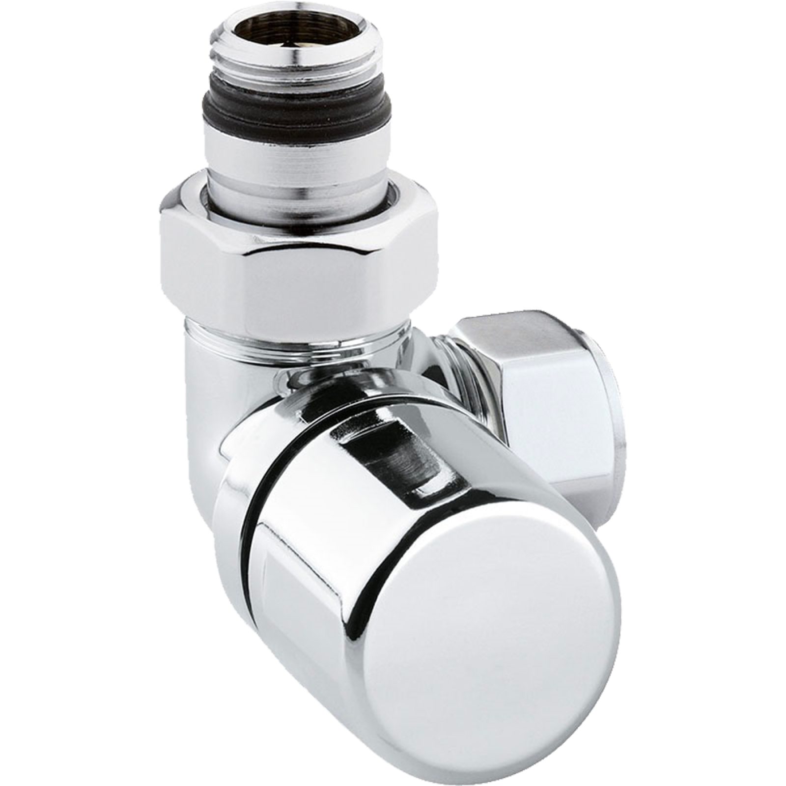 VALVOLA D'ARREDO AD ANGOLO SX TERMOSTATIZZABILE CROMO ARTECLIMA 1/2" - 24x19