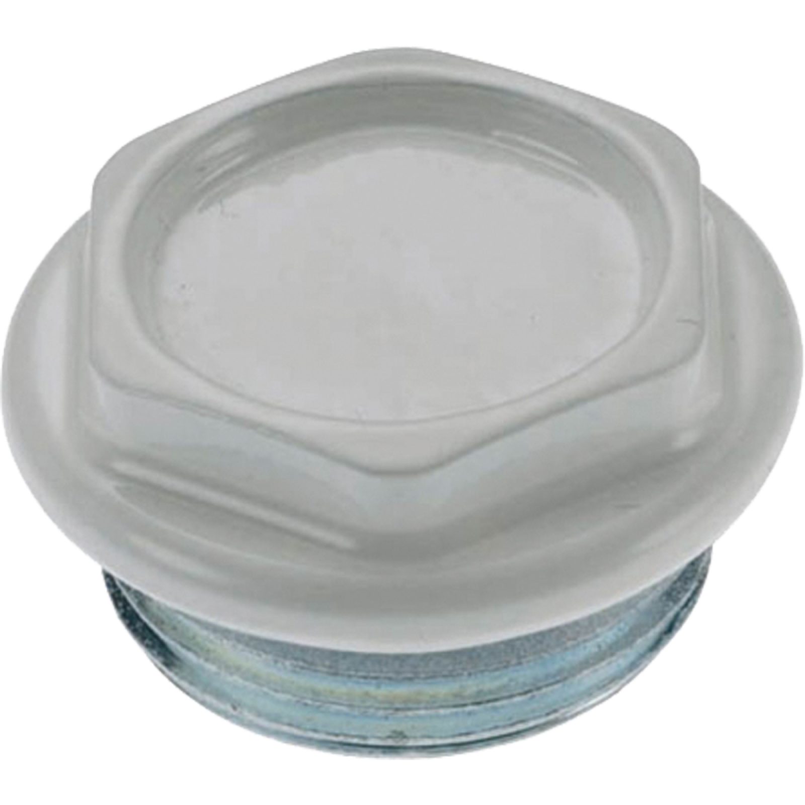 TAPPO CIECO VERNICIATO BIANCO PER RADIATORI 1"1/4 SX - Ø56 mm