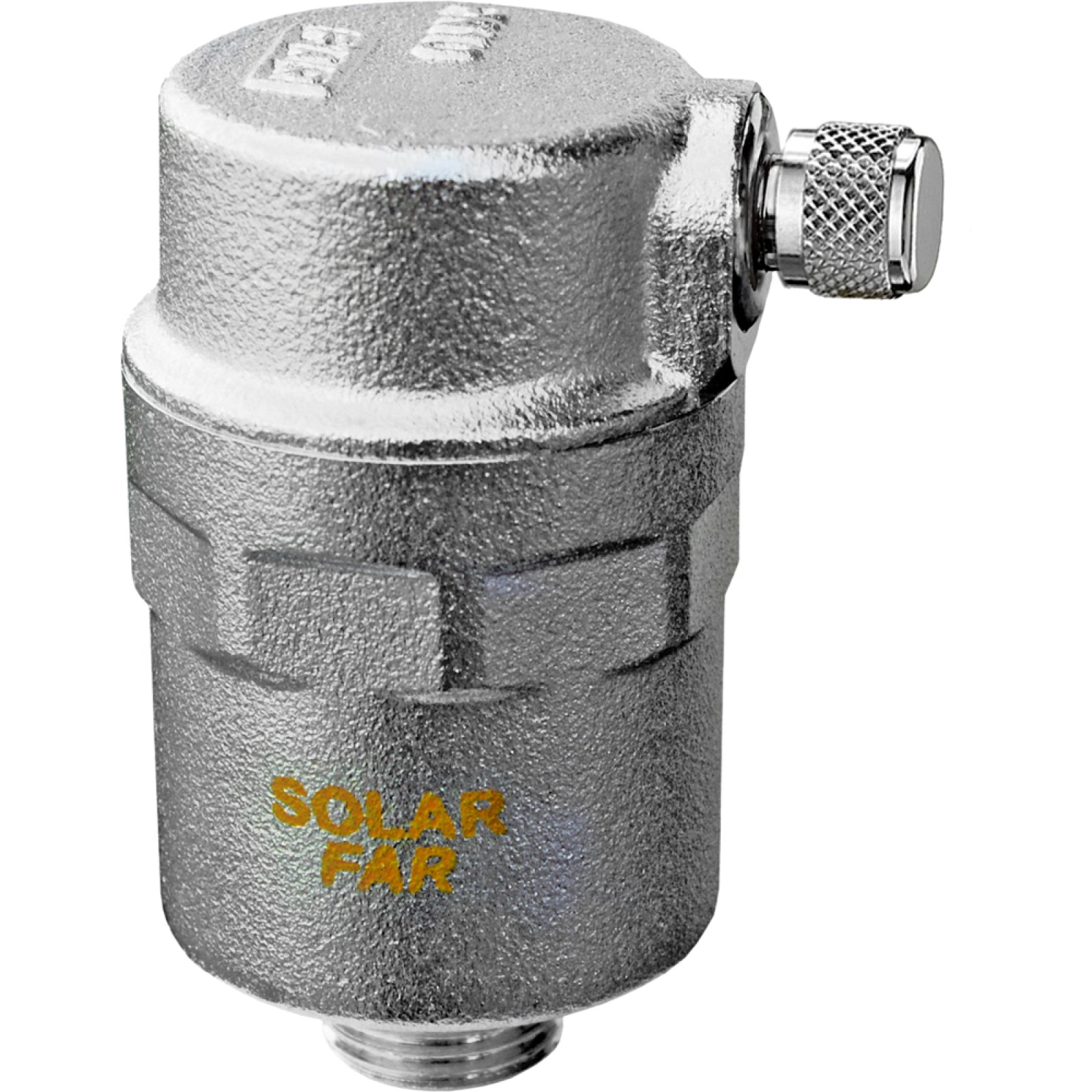 VALVOLA SFOGO ARIA CON SCARICO ORIZZONTALE PER IMPIANTI SOLARI "SOLFAR" FAR 1/2" M