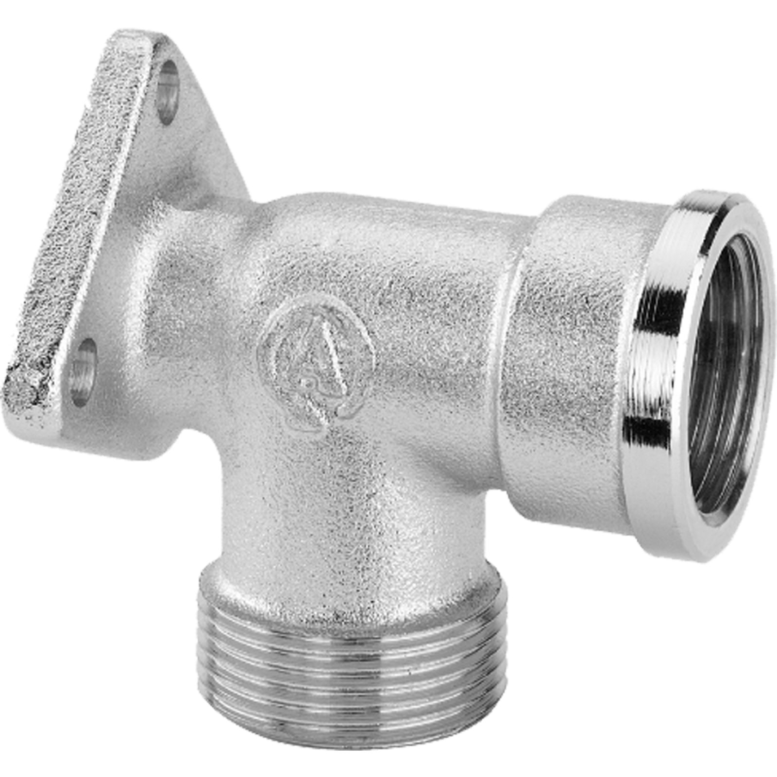 RACCORDO CURVO FEMMINA CON FLANGIA CROMATO ARTECLIMA 1/2"