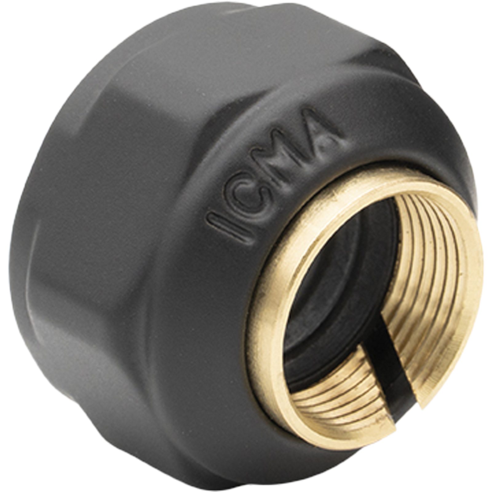 ADATTATORE PER TUBO RAME CON CALOTTA NERO OPACO Ø14 - 24x1