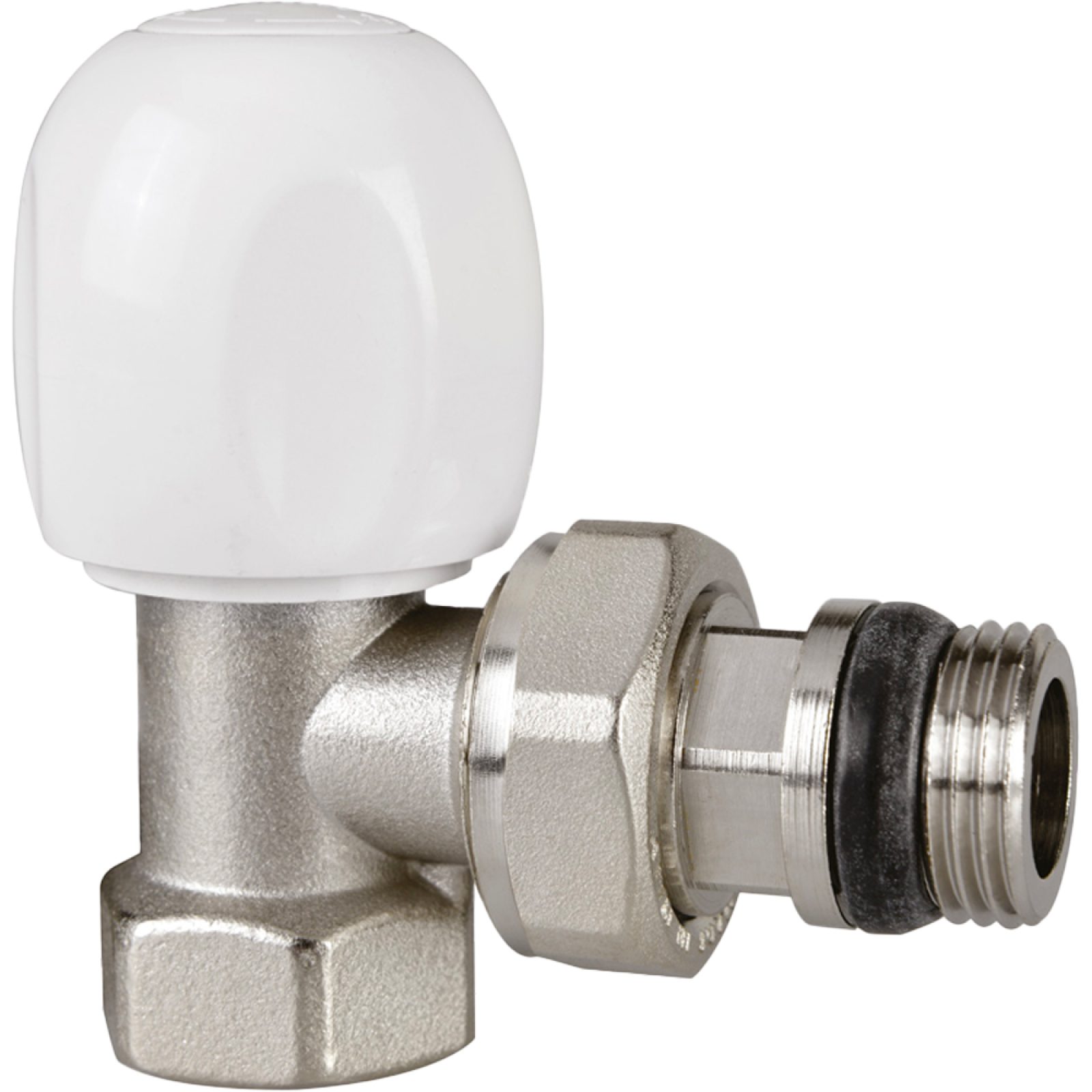 VALVOLA A SQUADRA TERMOSTATIZZABILE ATTACCO TUBO FERRO "TULIPANO" ICMA 1/2" x 1/2"