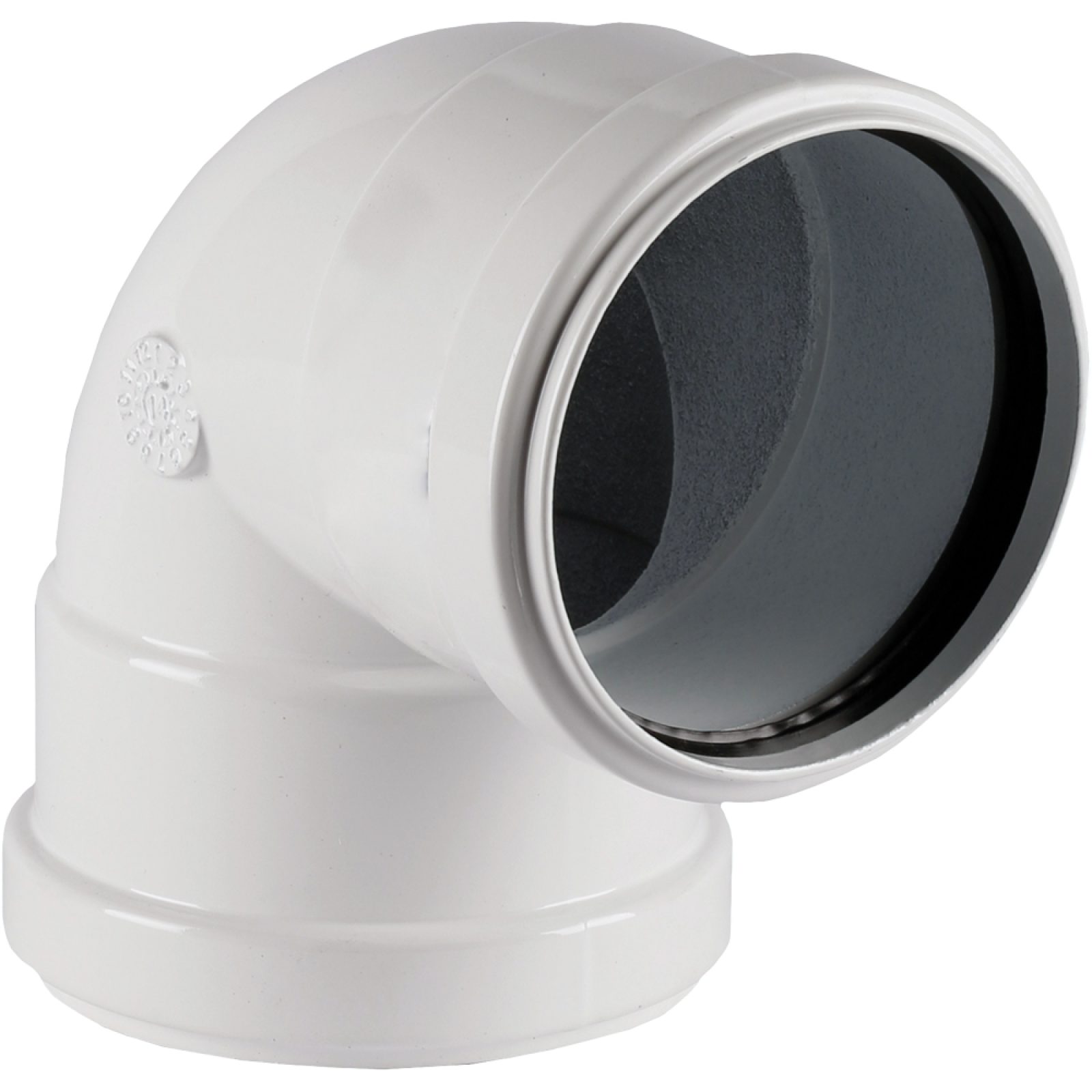 CURVA F/F 90° IN ALLUMINIO CON GUARNIZIONE Ø 80 FF