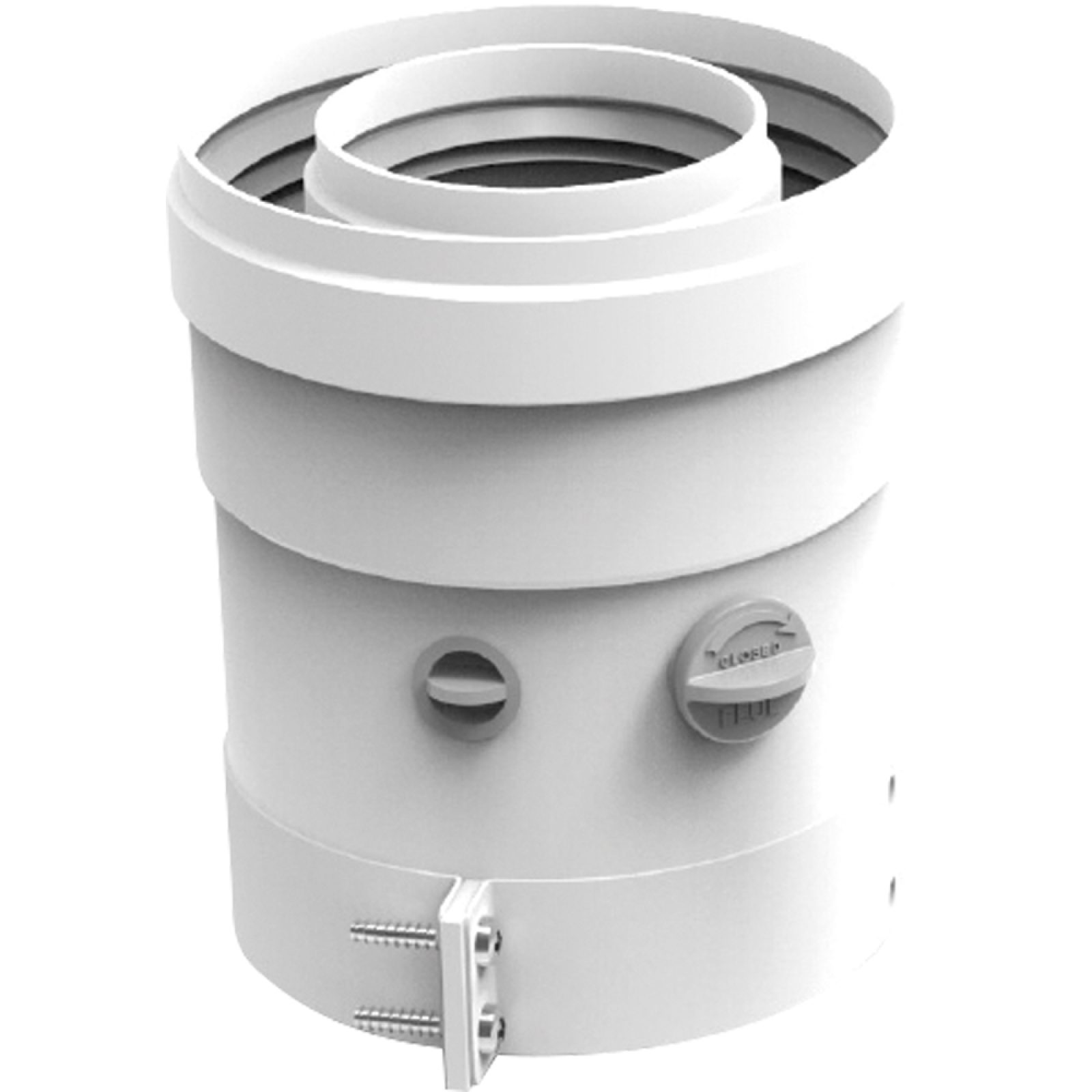 PARTENZA VERTICALE COASSIALE PER SCALDABAGNO A GAS "KONA" Ø60/100 mm