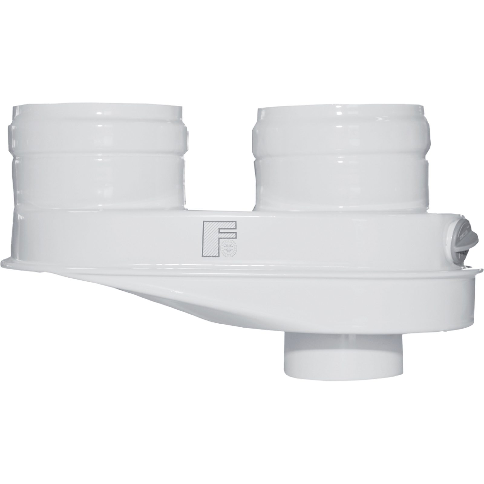 SDOPPIATORE PER SCALDABAGNO A GAS "KONA" Ø80/80 mm