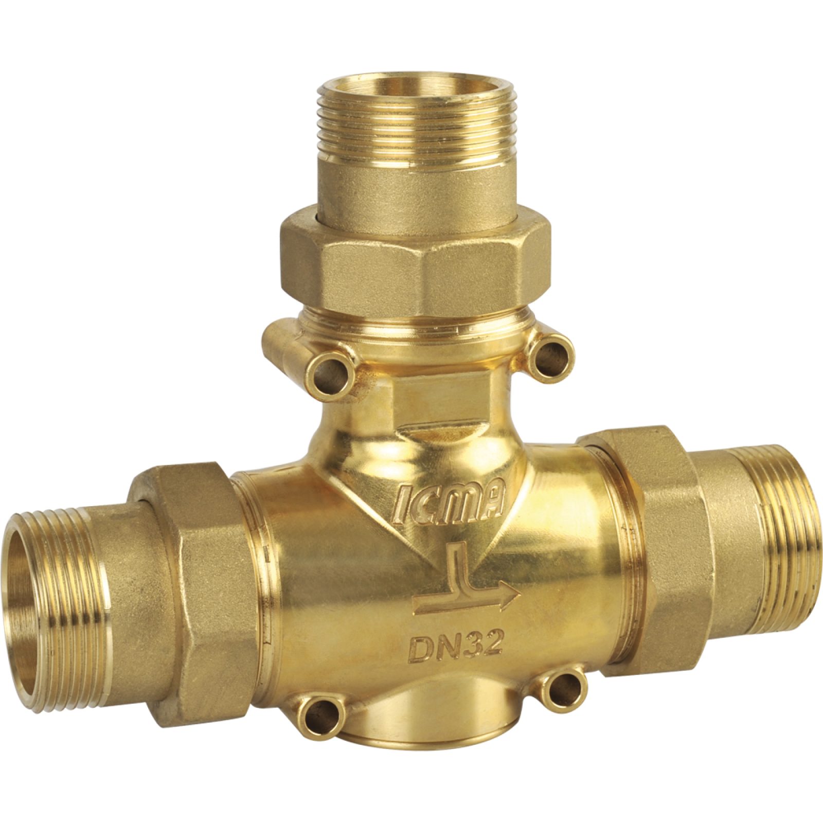 VALVOLA ANTICONDENSA CON BOCCHETTONI 1" Taratura 60°