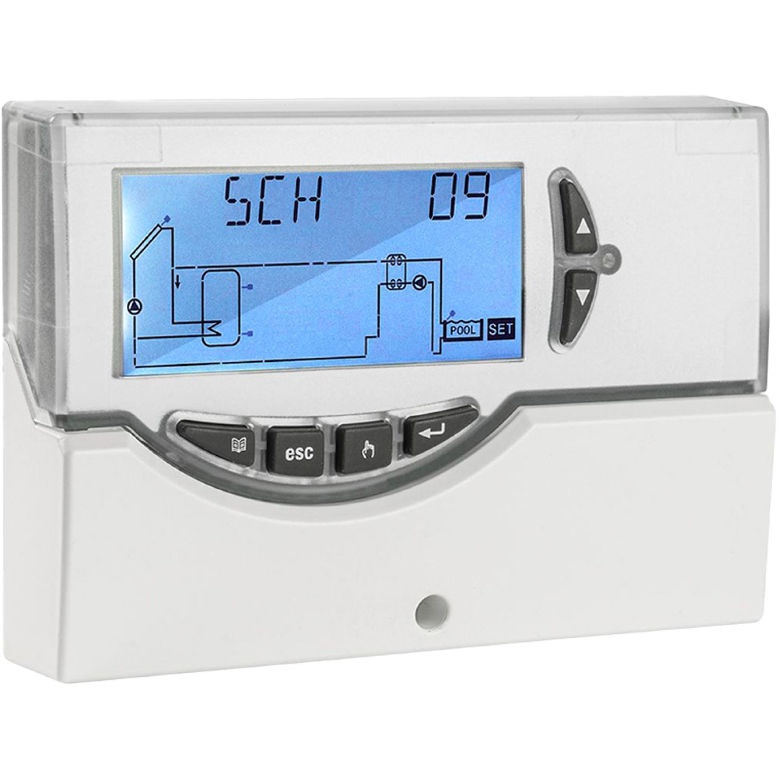 CENTRALINA PER IL CONTROLLO DI IMPIANTI A PANNELLI SOLARI TERMICI S303 3 uscite a relè