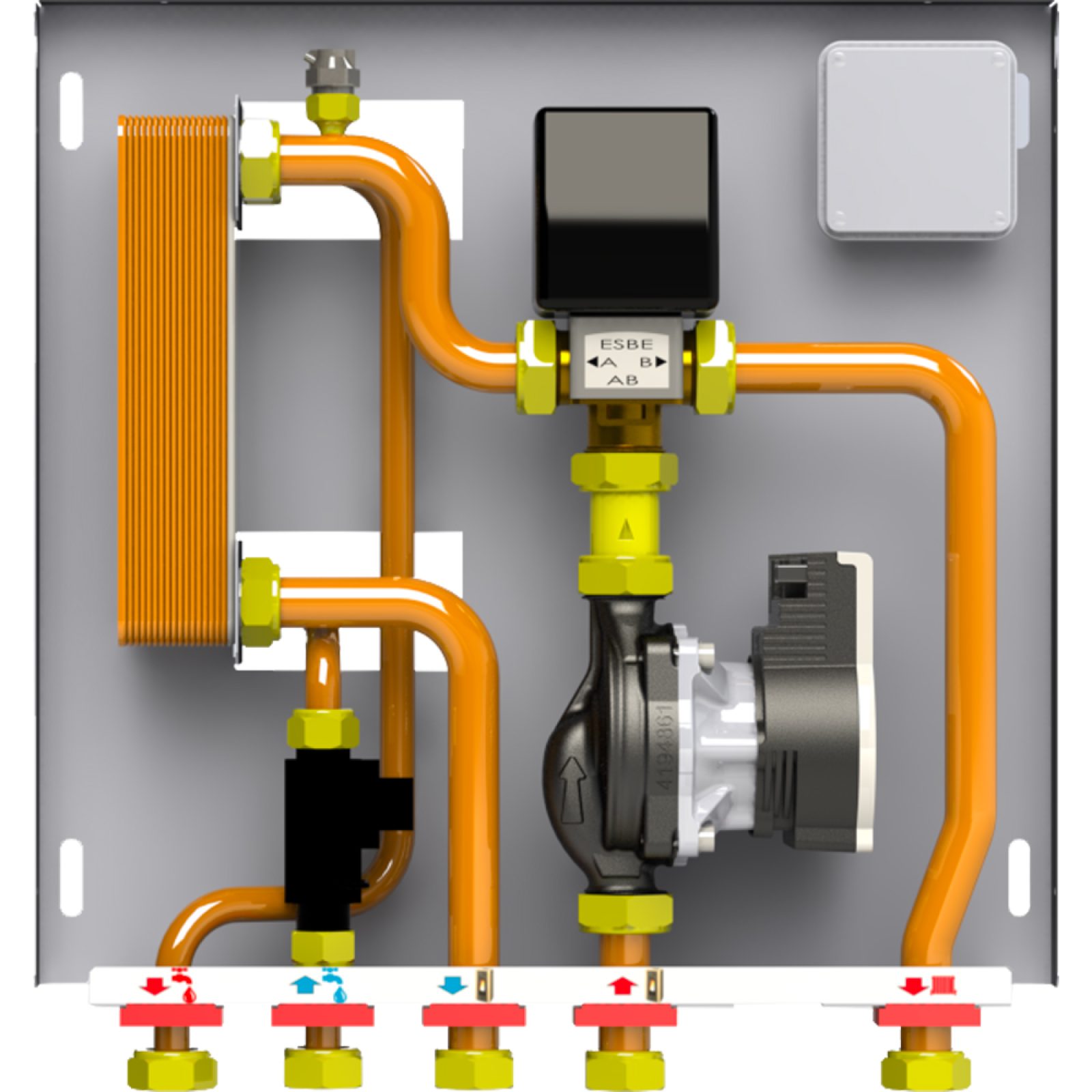 MODULO DI INTERFACCIA TERMOPRODOTTO/ACS CON GESTIONE RISCALDAMENTO KIT MX 120/1 -