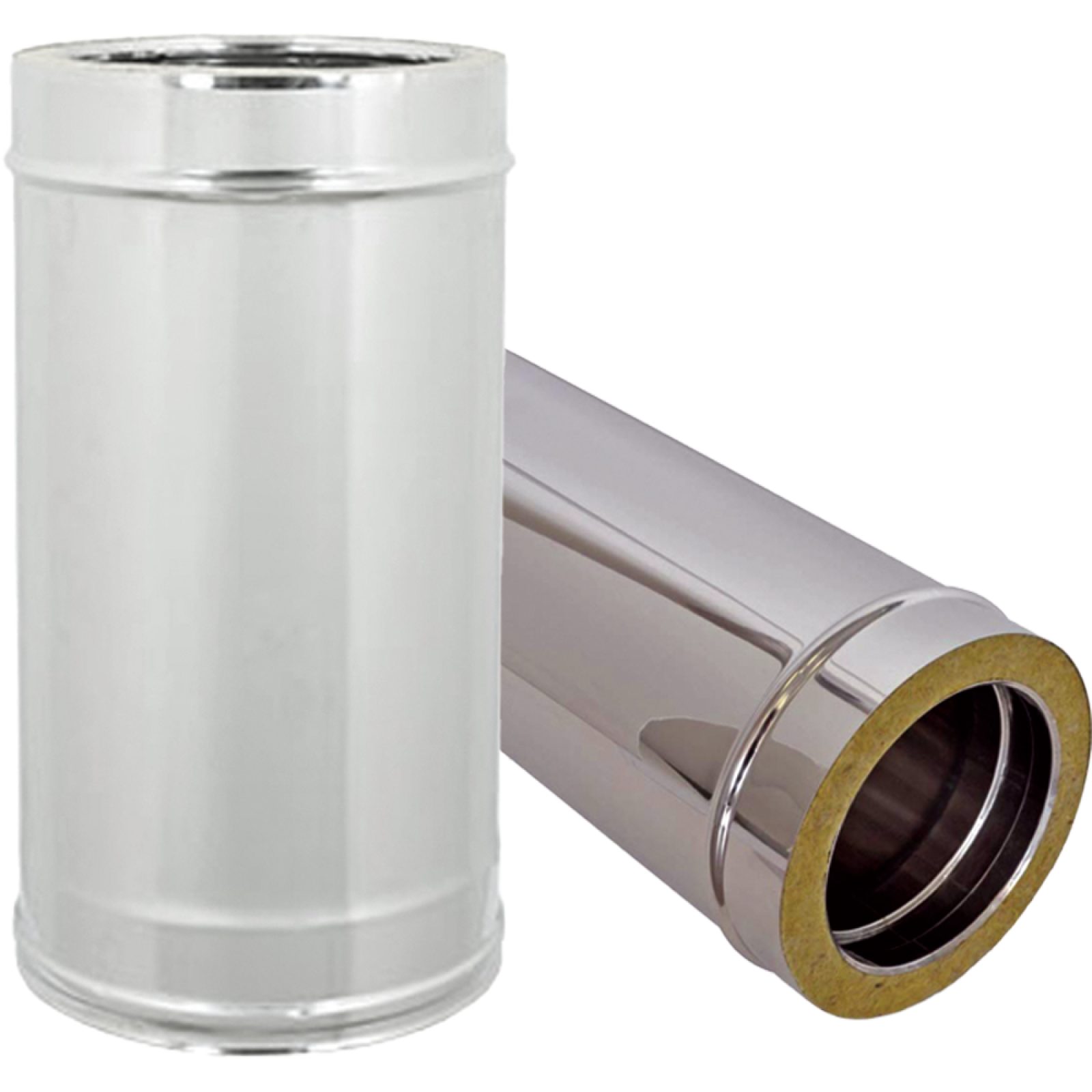 TUBO INOX DOPPIA PARETE DIRITTO 50 cm. Ø250/300 mm
