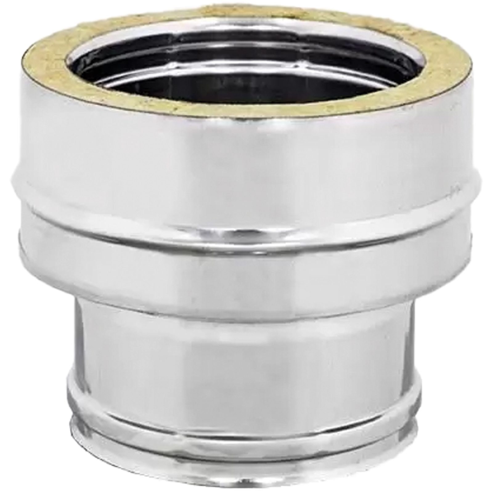RACCORDO PER CALDAIA INOX DA DOPPIA PARETE A MONOPARETE 250 F x 300 M - 250 F mono