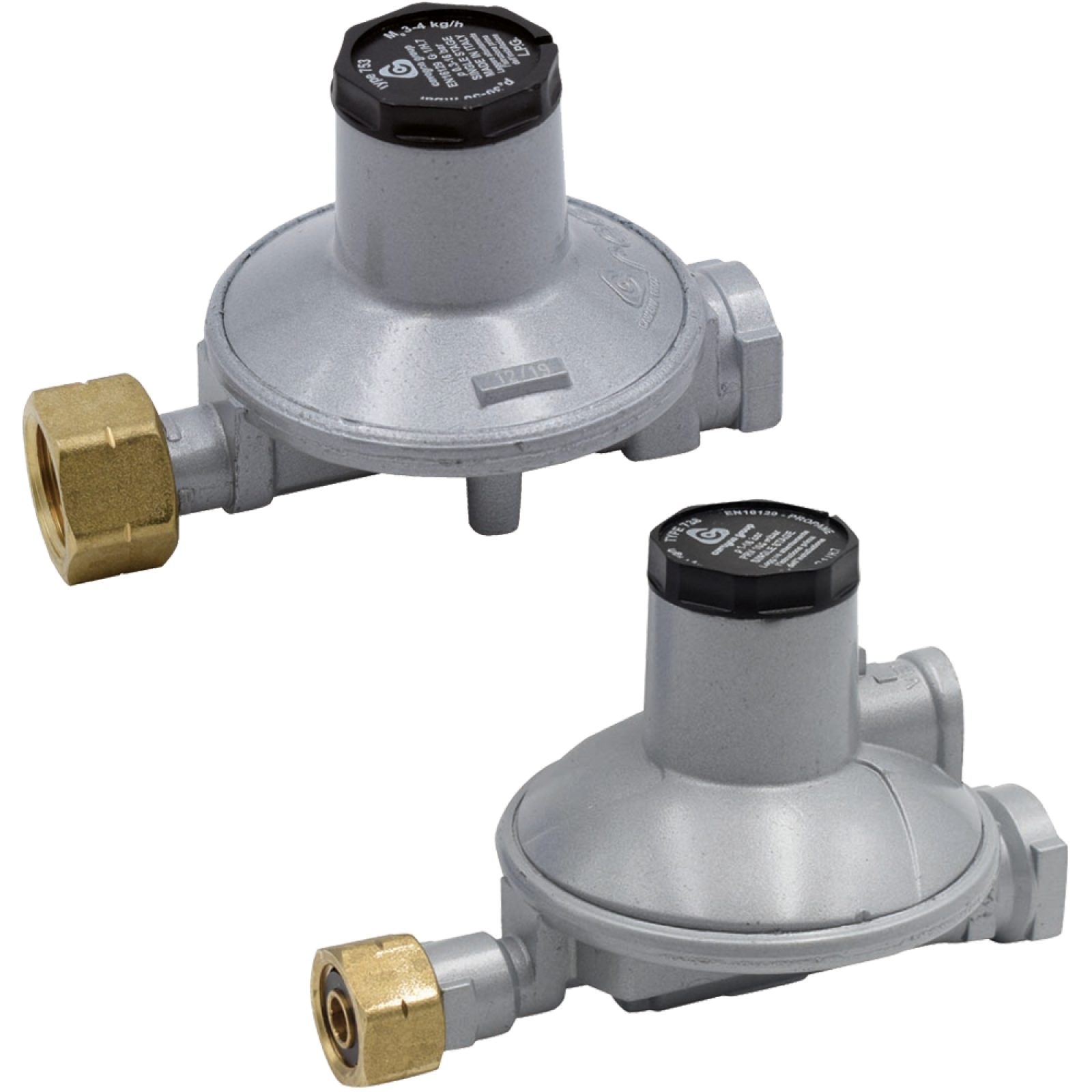REGOLATORE GAS BASSA PRESSIONE SINGOLO STADIO CON CODOLO 10 Kg/h