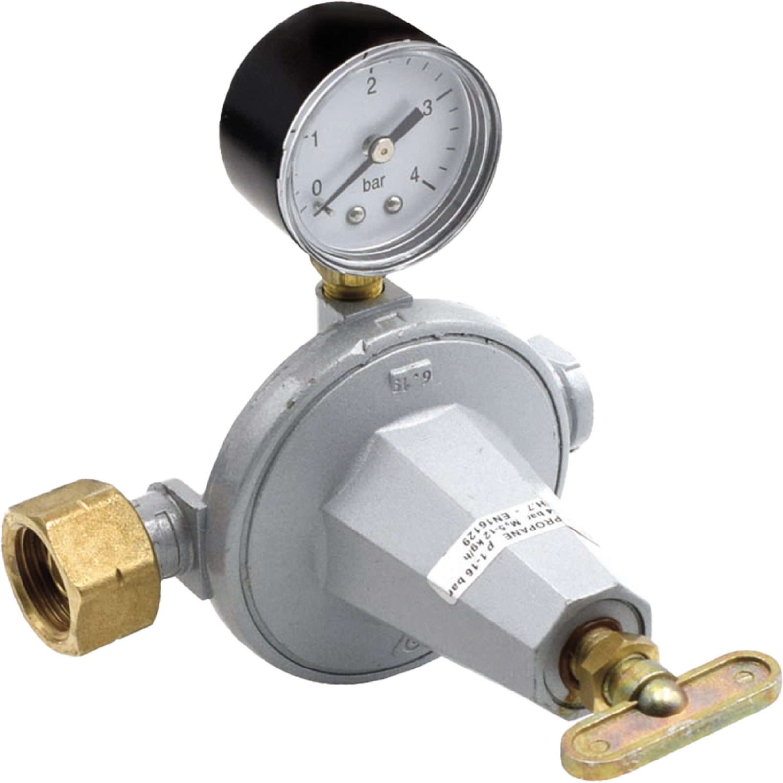 RIDUTTORE GAS ALTA MOD.932 PRESSIONE PRIMO STADIO 12 Kg/h + Manometro