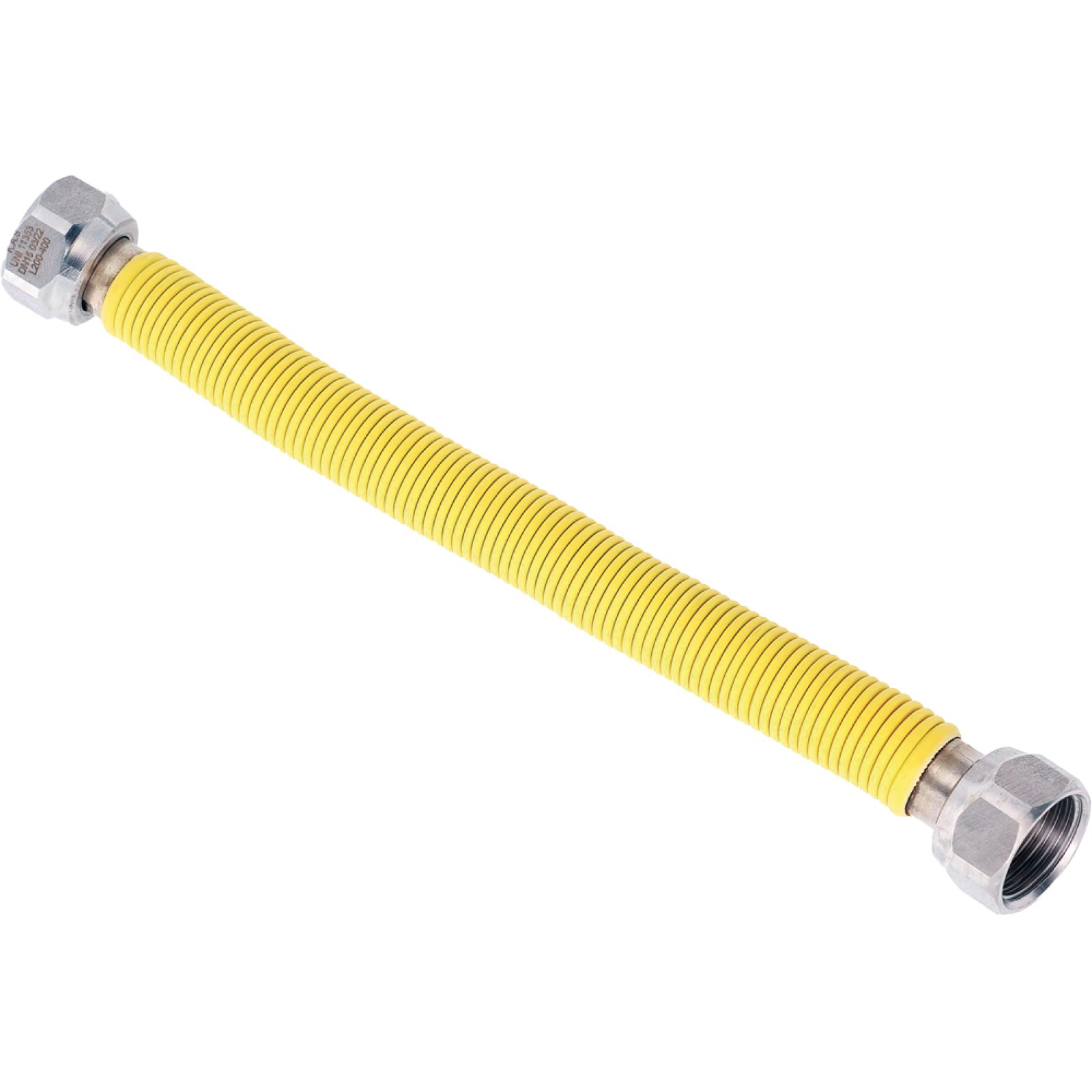 FLESSIBILE GAS INOX RIVESTITO F/F 3/4" - 220-420 mm