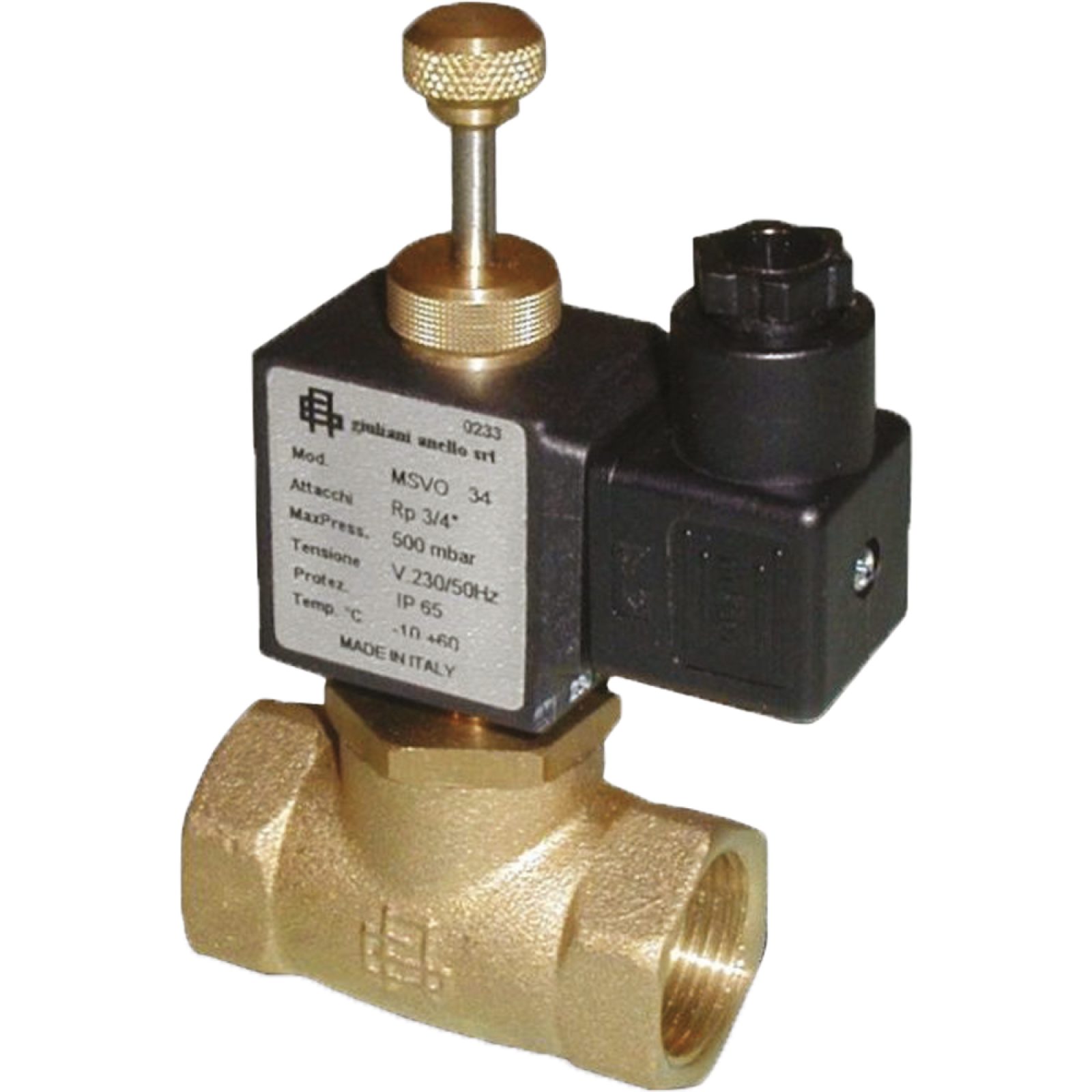 ELETTROVALVOLA EVO PER GAS NORMALMENTE CHIUSA 1"
