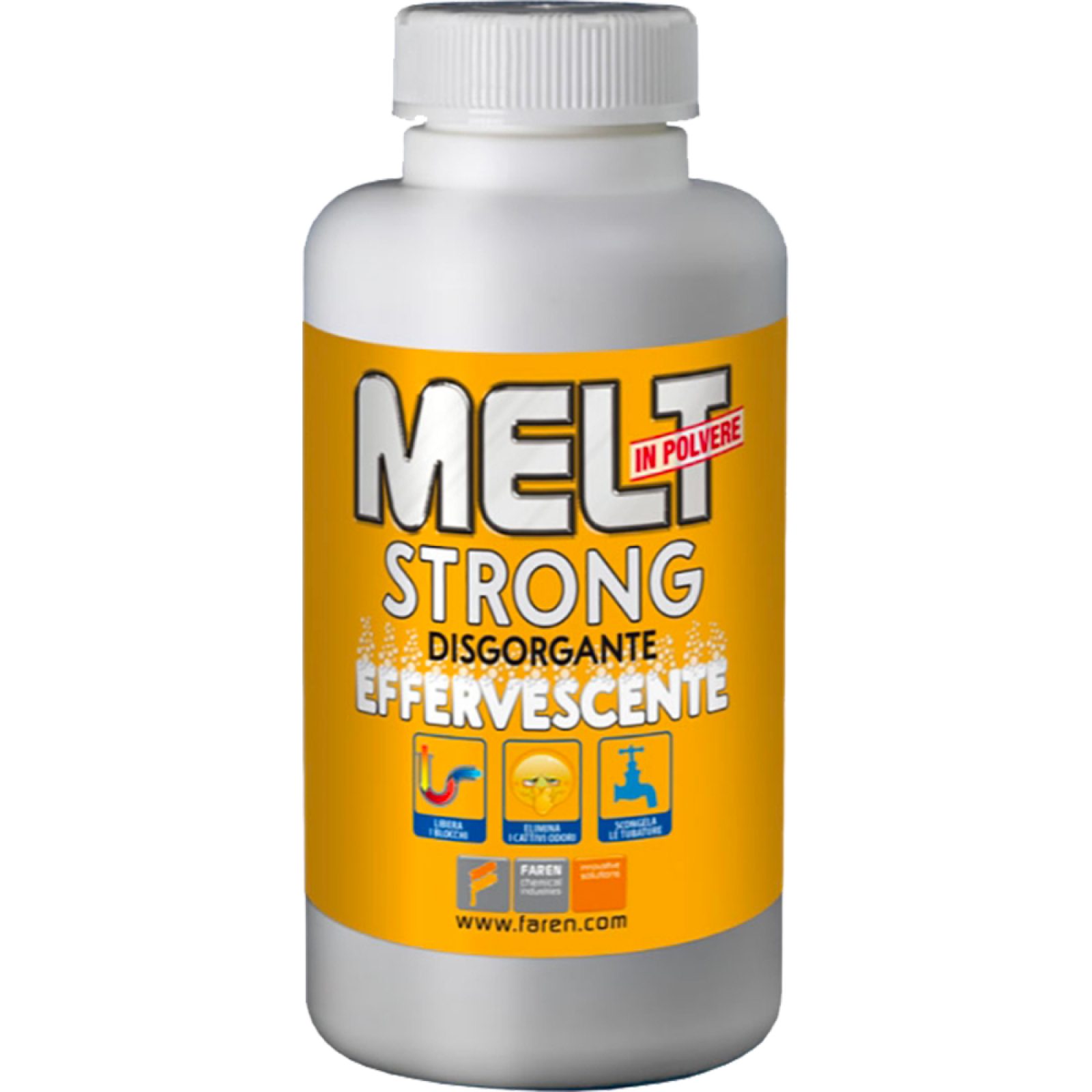 DISGORGANTE EFFERVESCENTE "MELT STRONG" IN POLVERE Barattolo 600 gr.