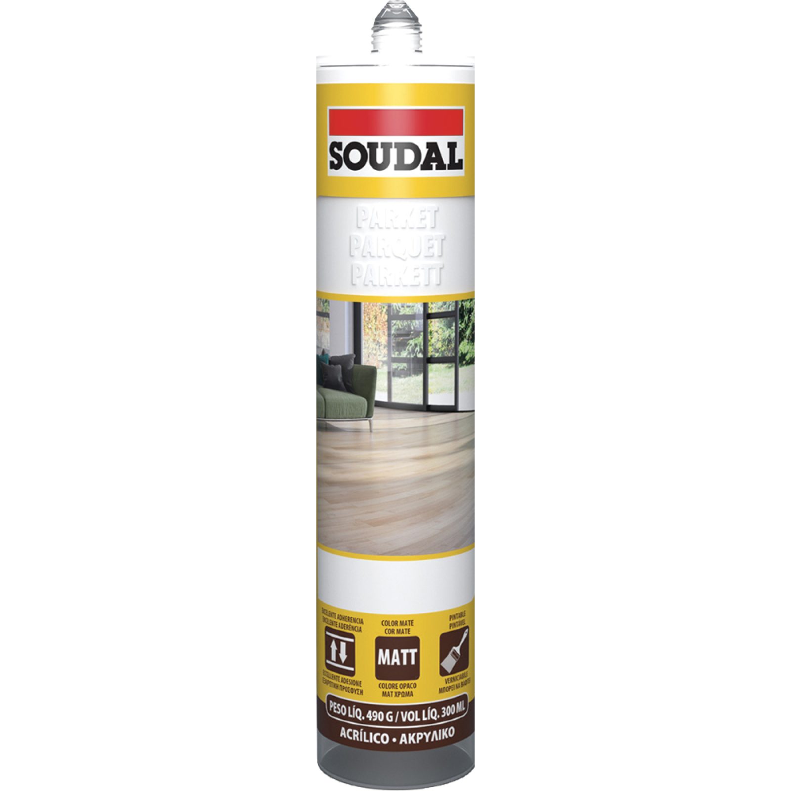 SILICONE LEGNO SOUDAL  300 ml - Noce