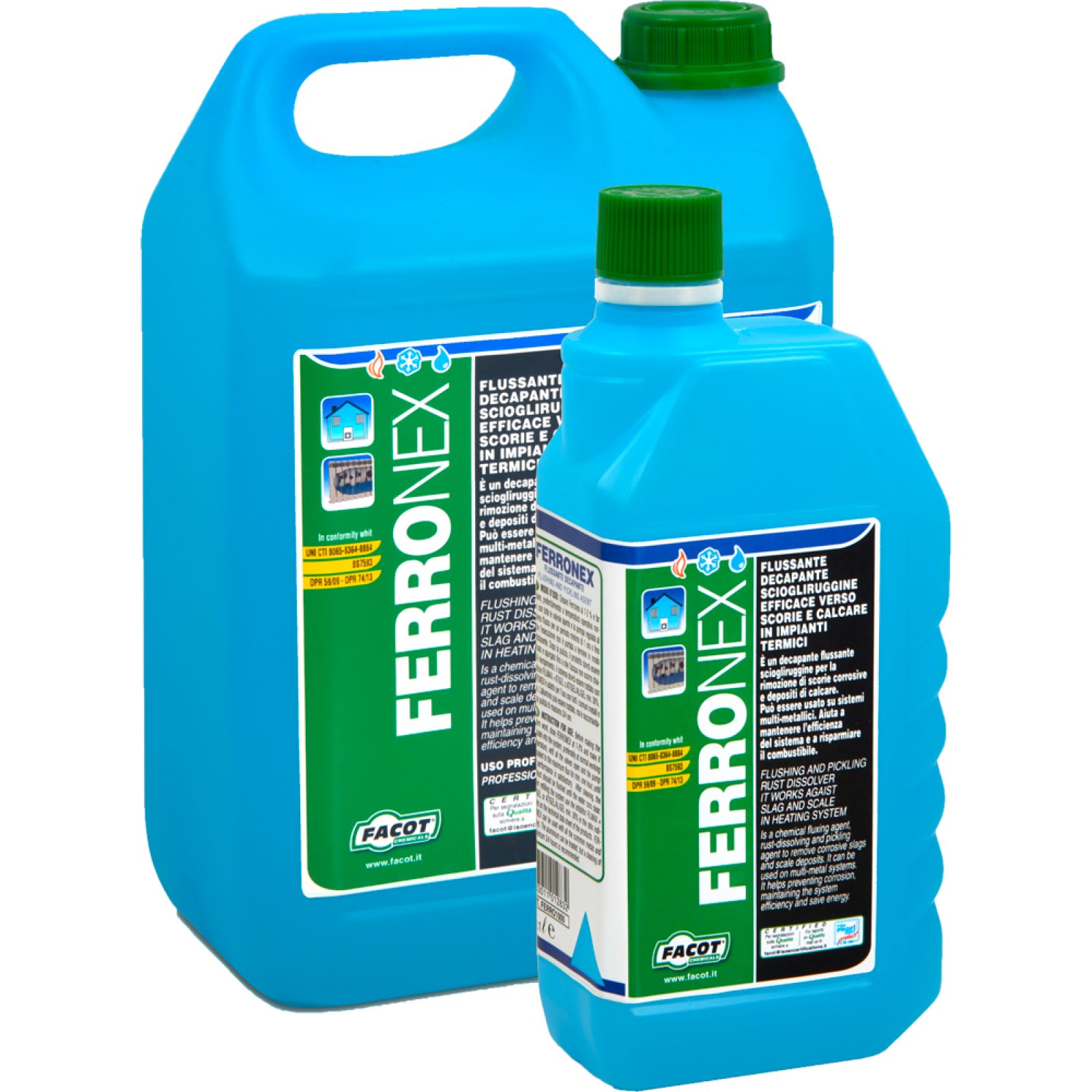 FERRONEX DECAPANTE DEFERIZZANTE IMPIANTI TERMICI Tanica 5 Lt