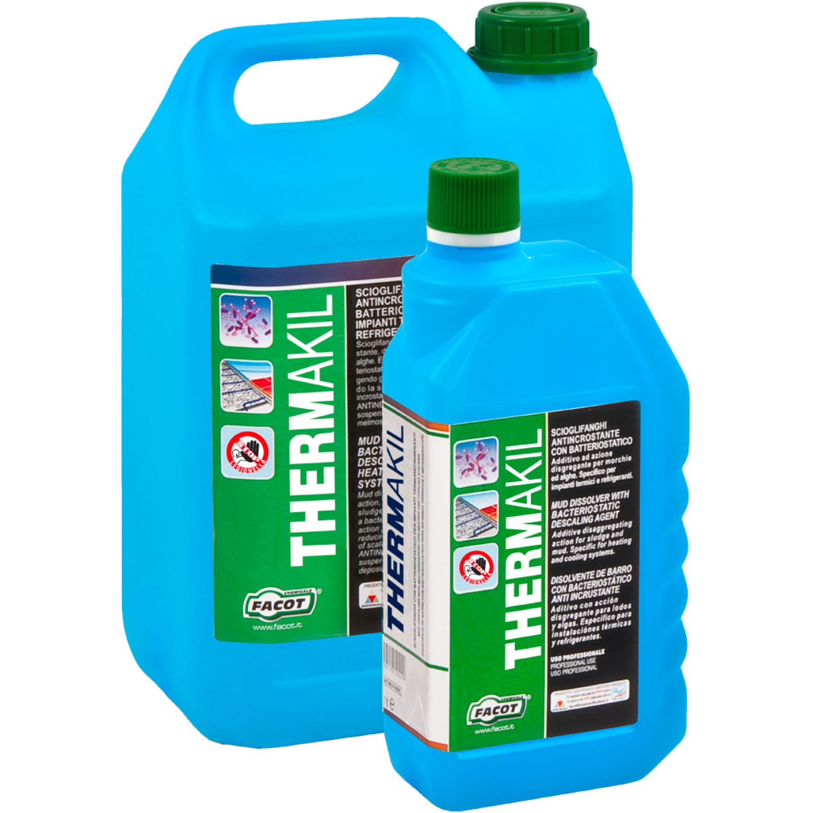 THERMAKIL SANITIZZANTE BIOCIDA PER CIRCUITI TERMICI-REFRIGERANTI Tanica 5 Lt