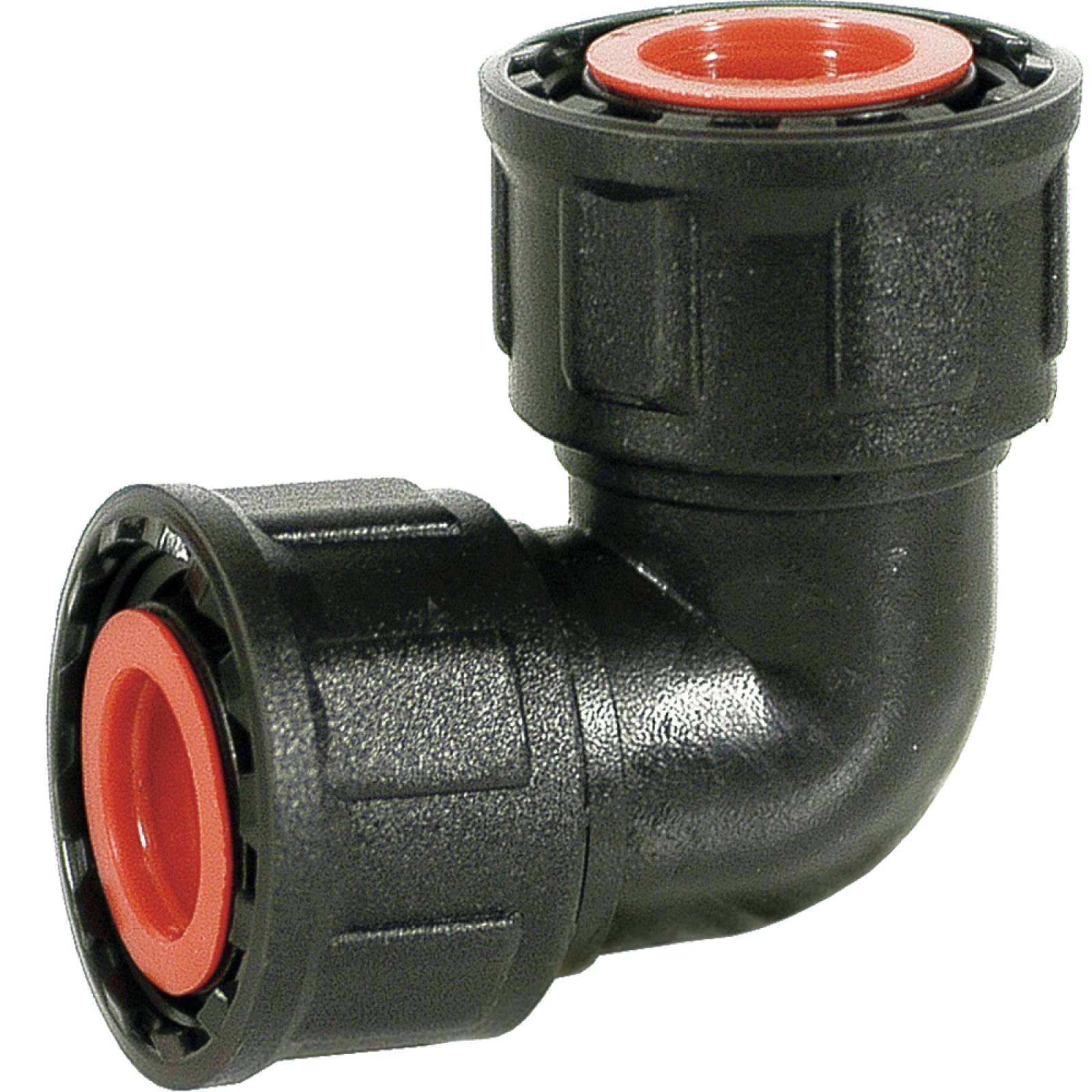 GOMITO 90° CON O-RING PER IRRIGAZIONE 1"F x 1"F