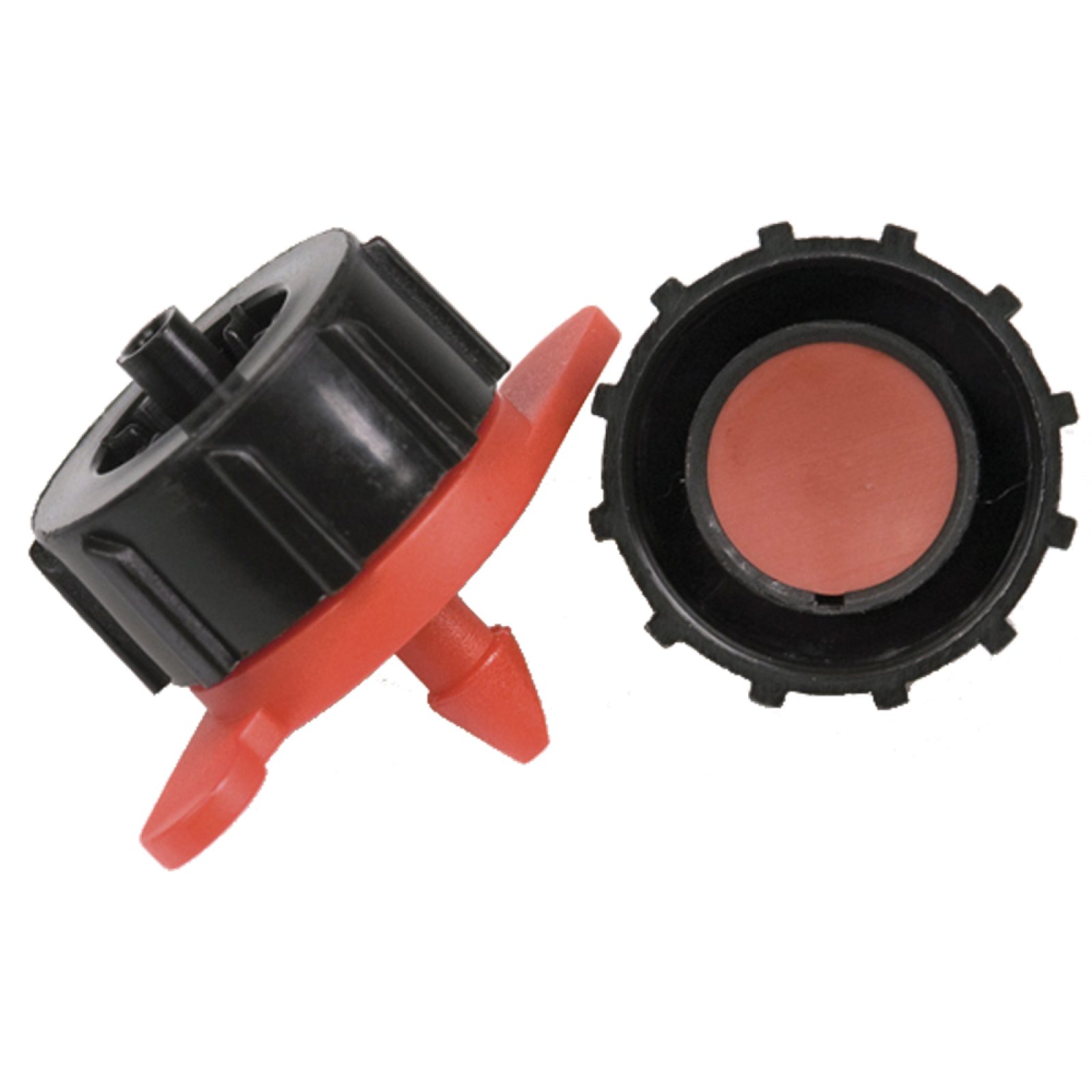 GOCCIOLATORE AUTOCOMPENSANTE A TAMBURO ISPEZIONABILE 8 lt/h - rosso