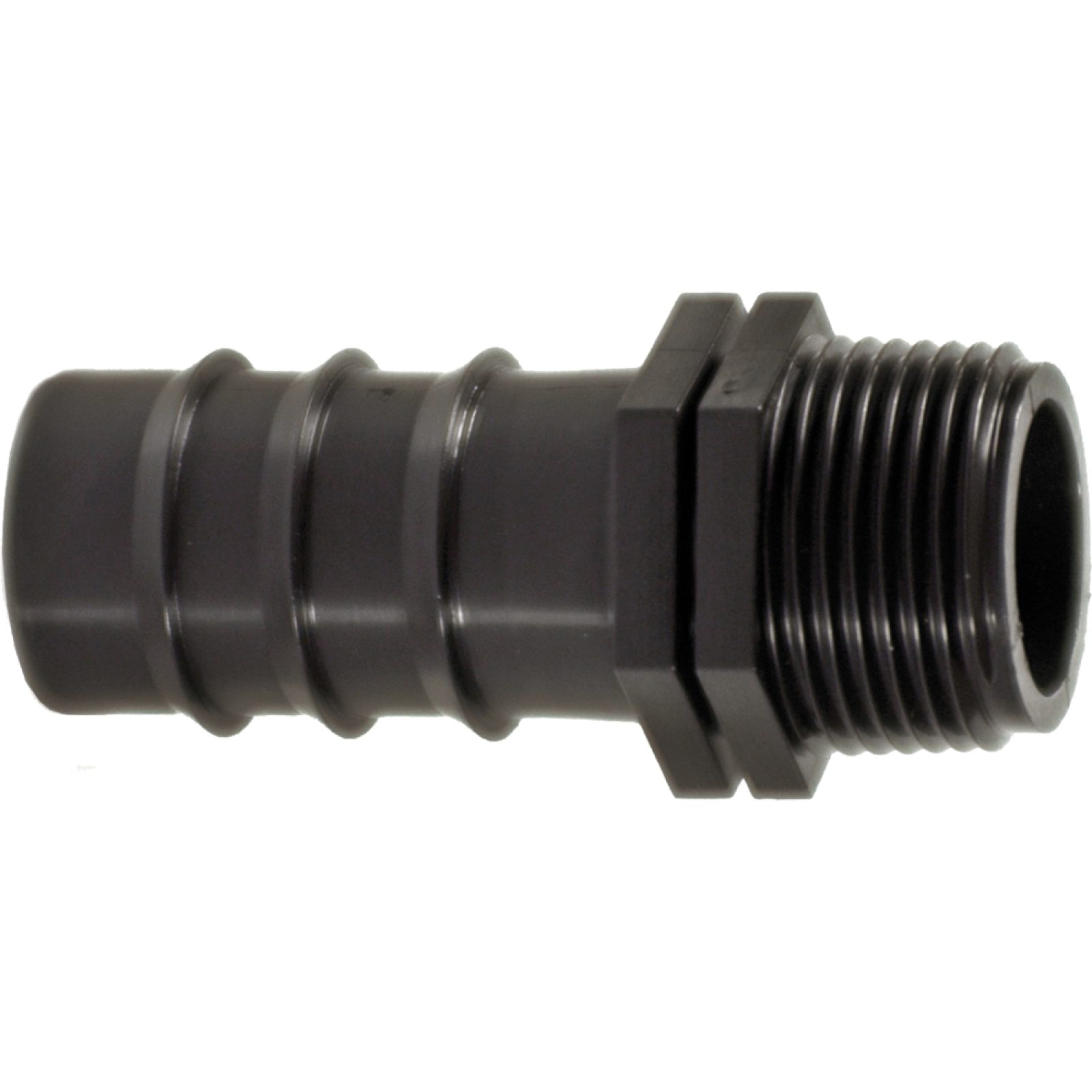 RACCORDO MASCHIO PORTAGOMMA TUBI IN PE Ø32 x 1"