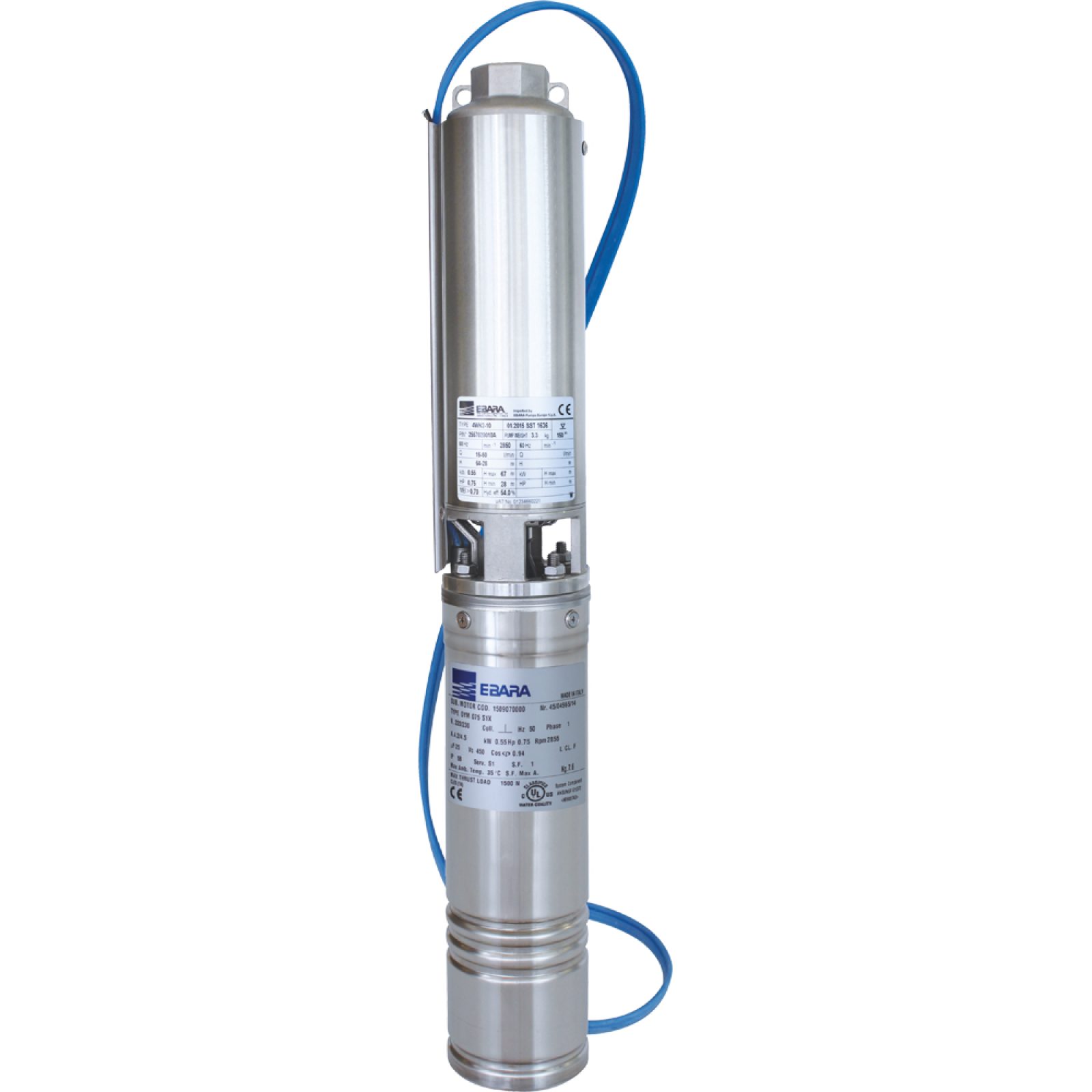 ELETTROPOMPA CENTRIFUGA SOMMERSA PER POZZI 4" WINNER 4WN4-18/1
