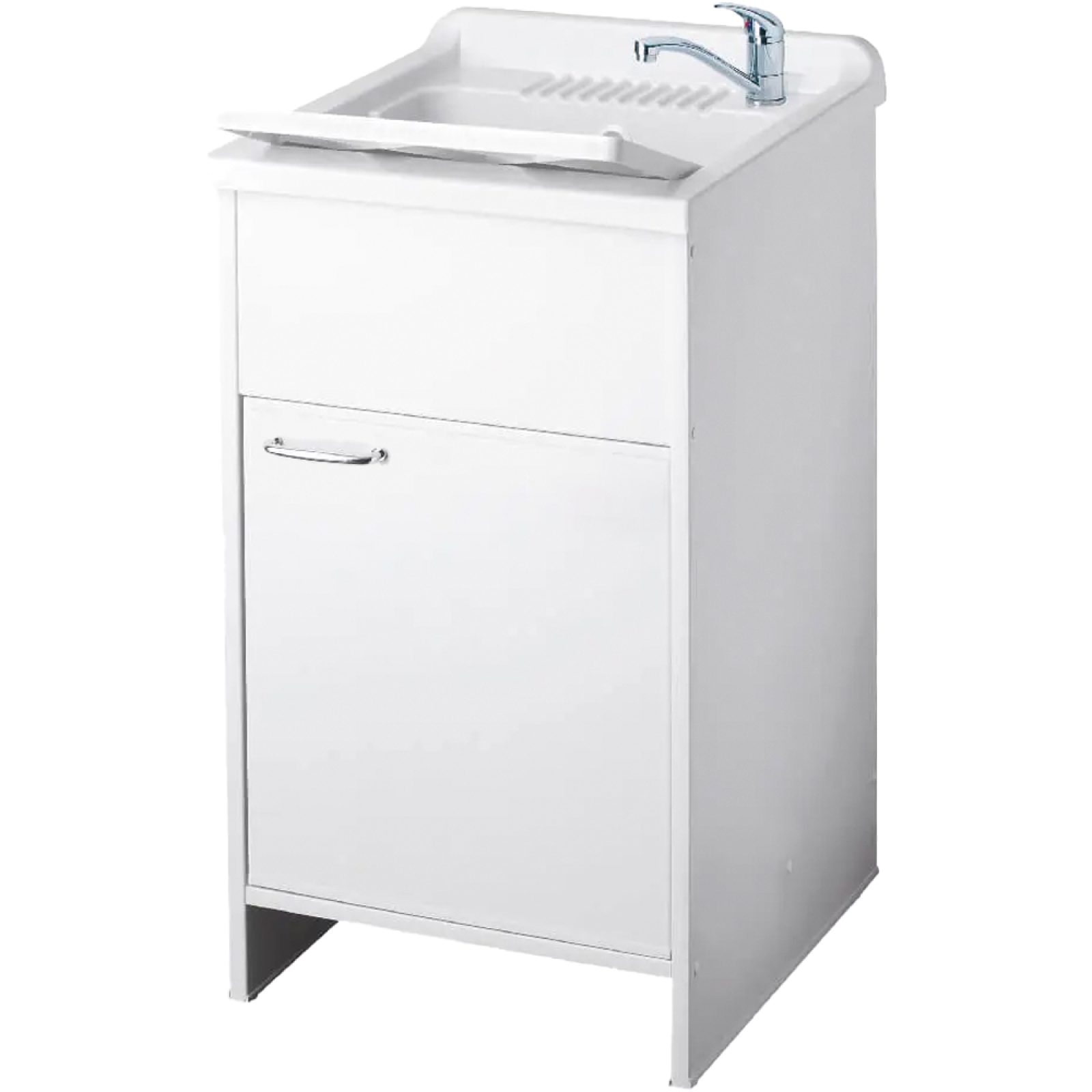 MOBILE LAVATOIO "GARDEN" AD 1 ANTA BIANCO LUCIDO L.50 x P.50 x H.85 cm