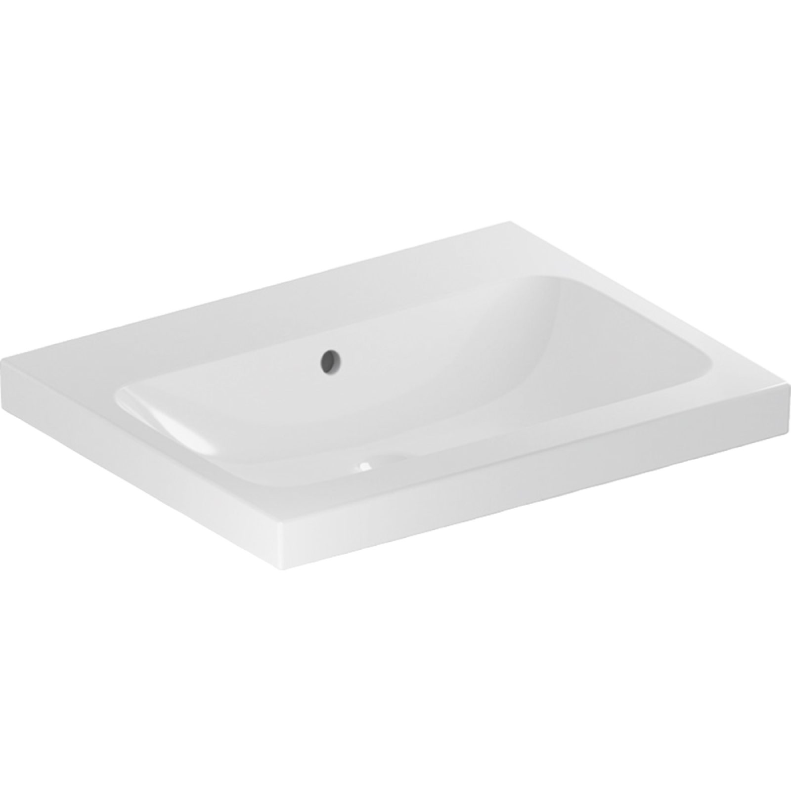 LAVABO SIMMETRICO "ICON SQUARE" 60 cm Bianco
