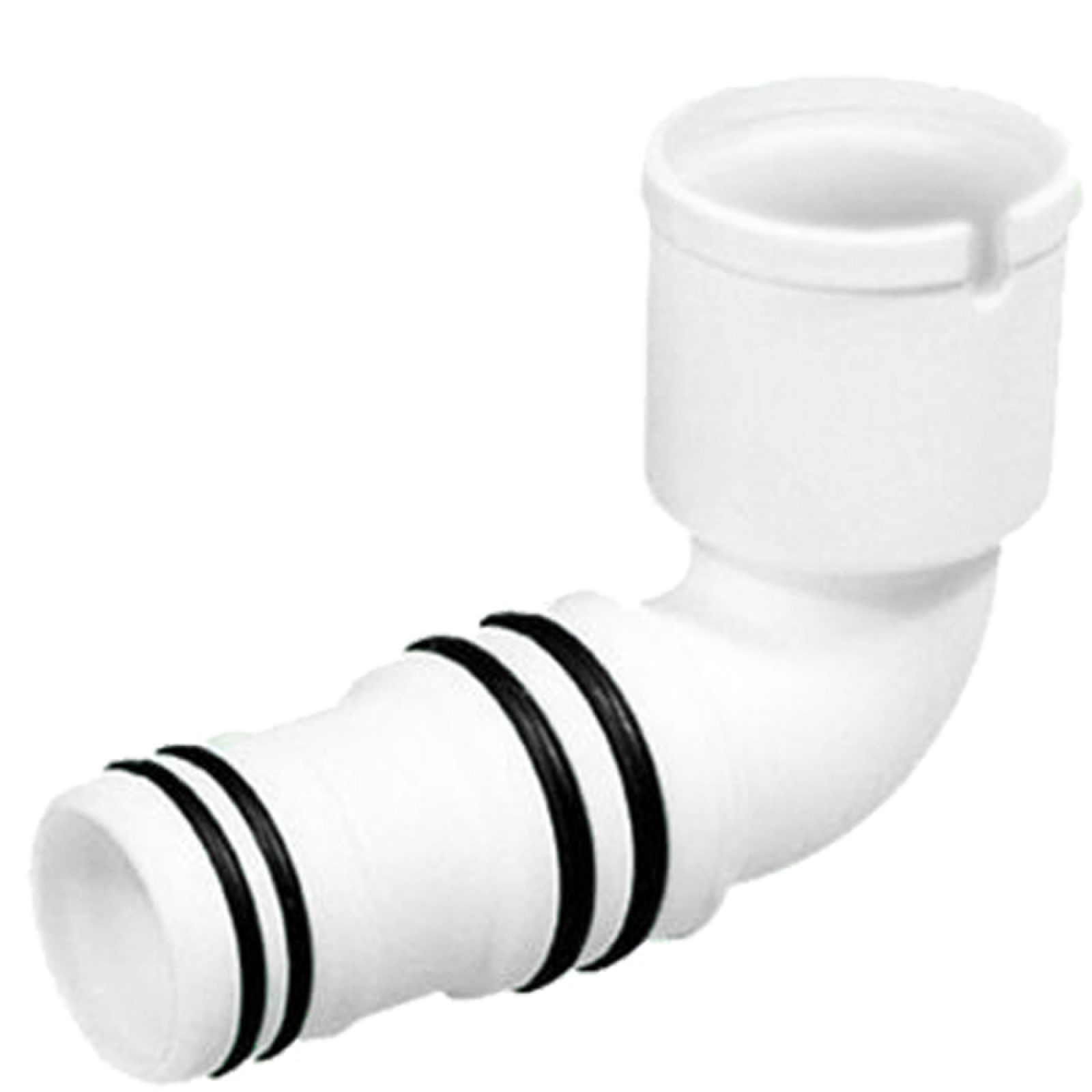 RACCORDO A GOMITO USCITA SCARICO CONDENSA VERTICALE Ø16-18-20 x Ø20 mm