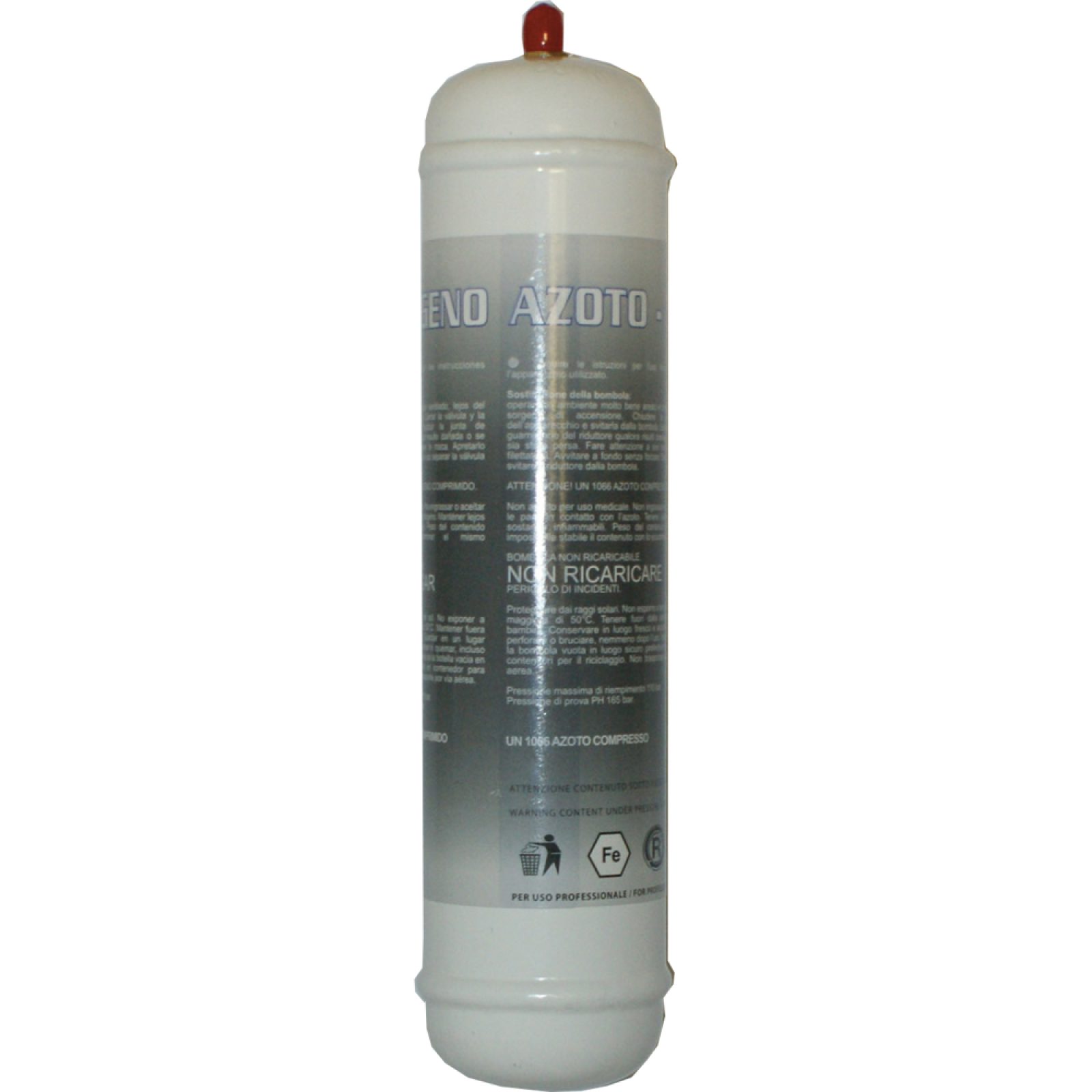 BOMBOLA AZOTO PER SET PROVA IMPIANTI -
