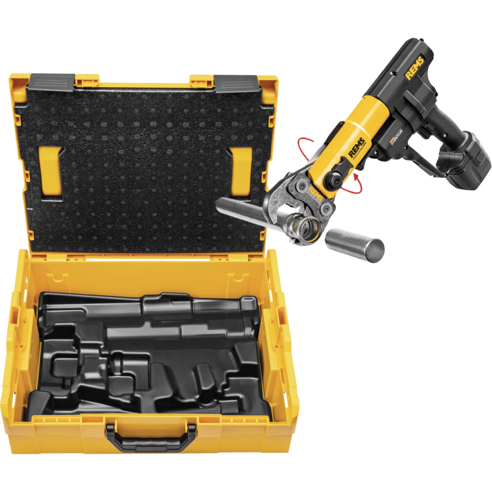 PRESSATRICE A BATTERIA SENZA MATRICI MODELLO AKKU PRESS Universale fino a Ø 110 mm