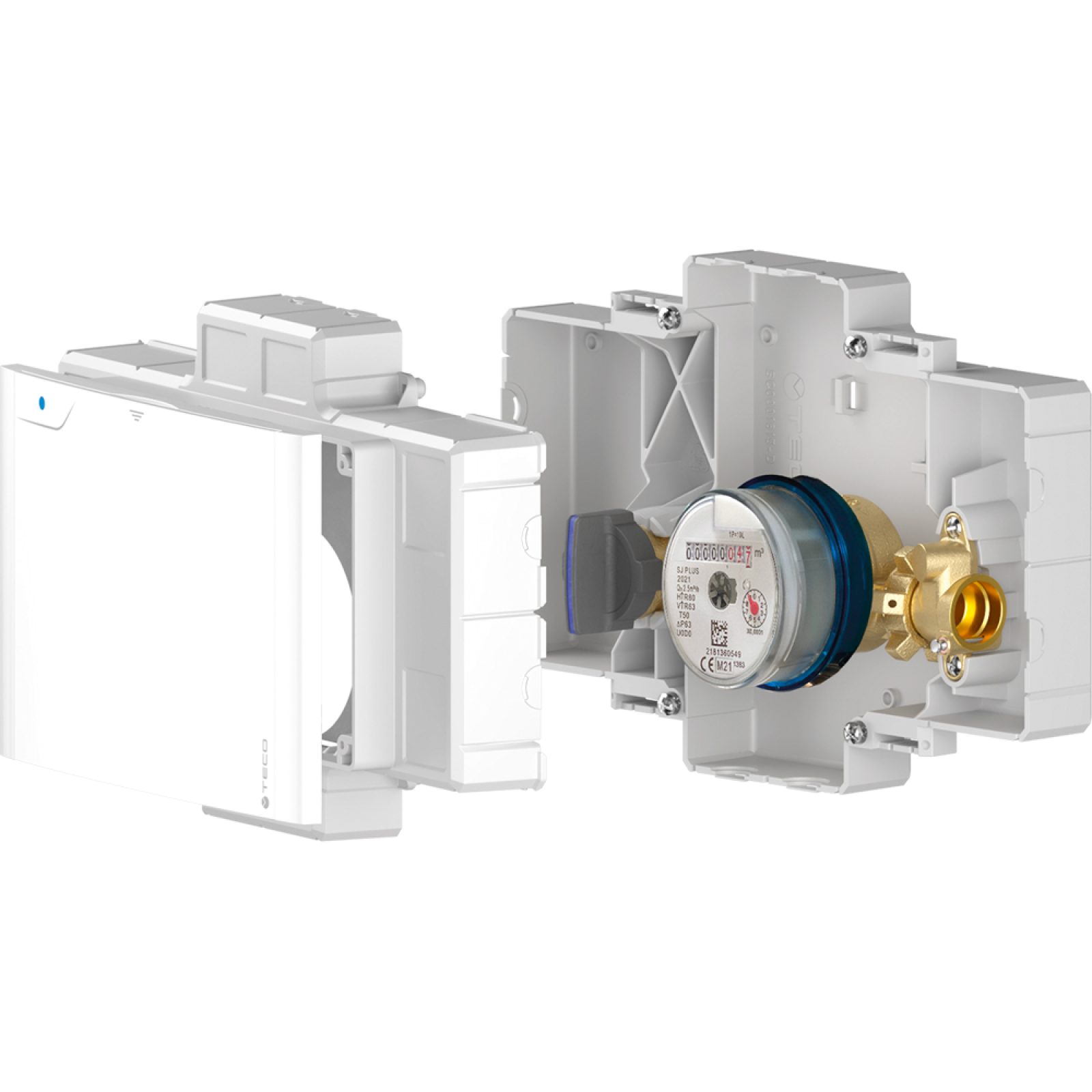 KIT CONTABILIZZAZIONE DA INCASSO CON CONTATORE PER ACQUA SANITARIA K4CC E-READY F13F - DN15