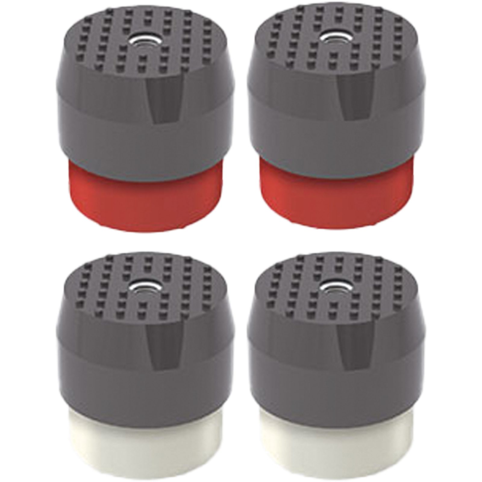 ANTIVIBRANTE TELESCOPICO PER POMPE DI CALORE "RAINBOW" Bianco/Rosso - 70/120 Kg