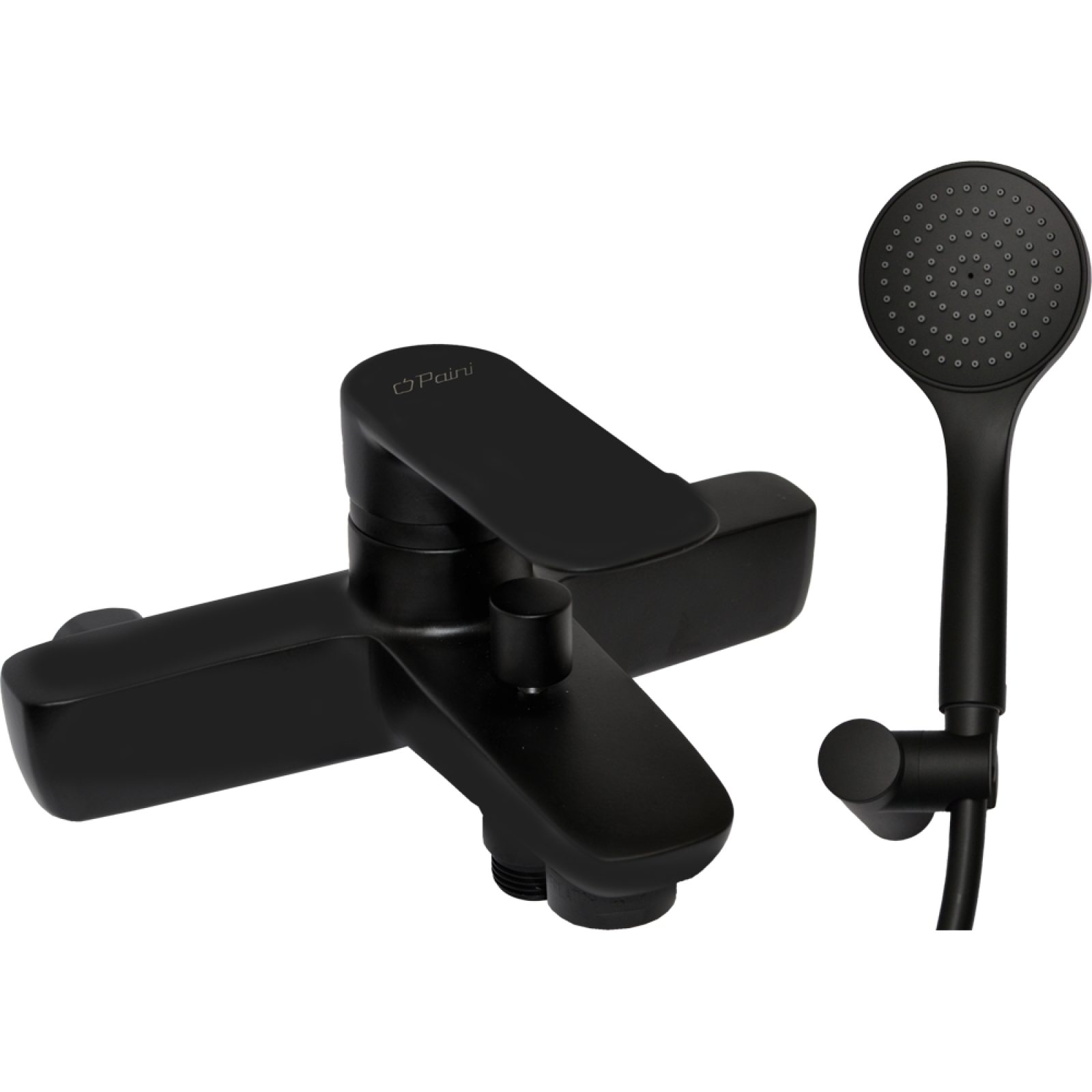 MISCELATORE VASCA ESTERNO "NOVE" Nero Opaco + Set Doccia