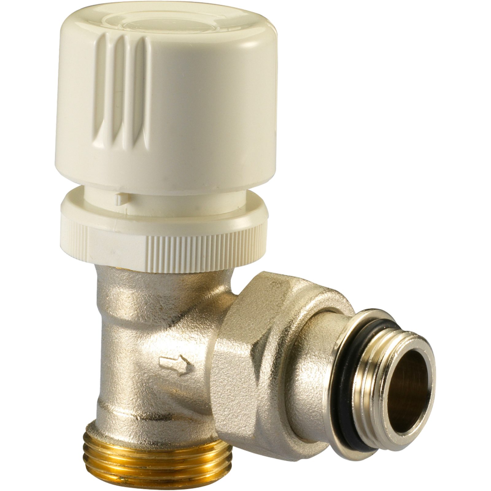 VALVOLA TERMOSTATIZZABILE A SQUADRA CON ATTACCO MASCHIO "SERIE STANDARD" IVAR EUROK x 1/2" M O-ring