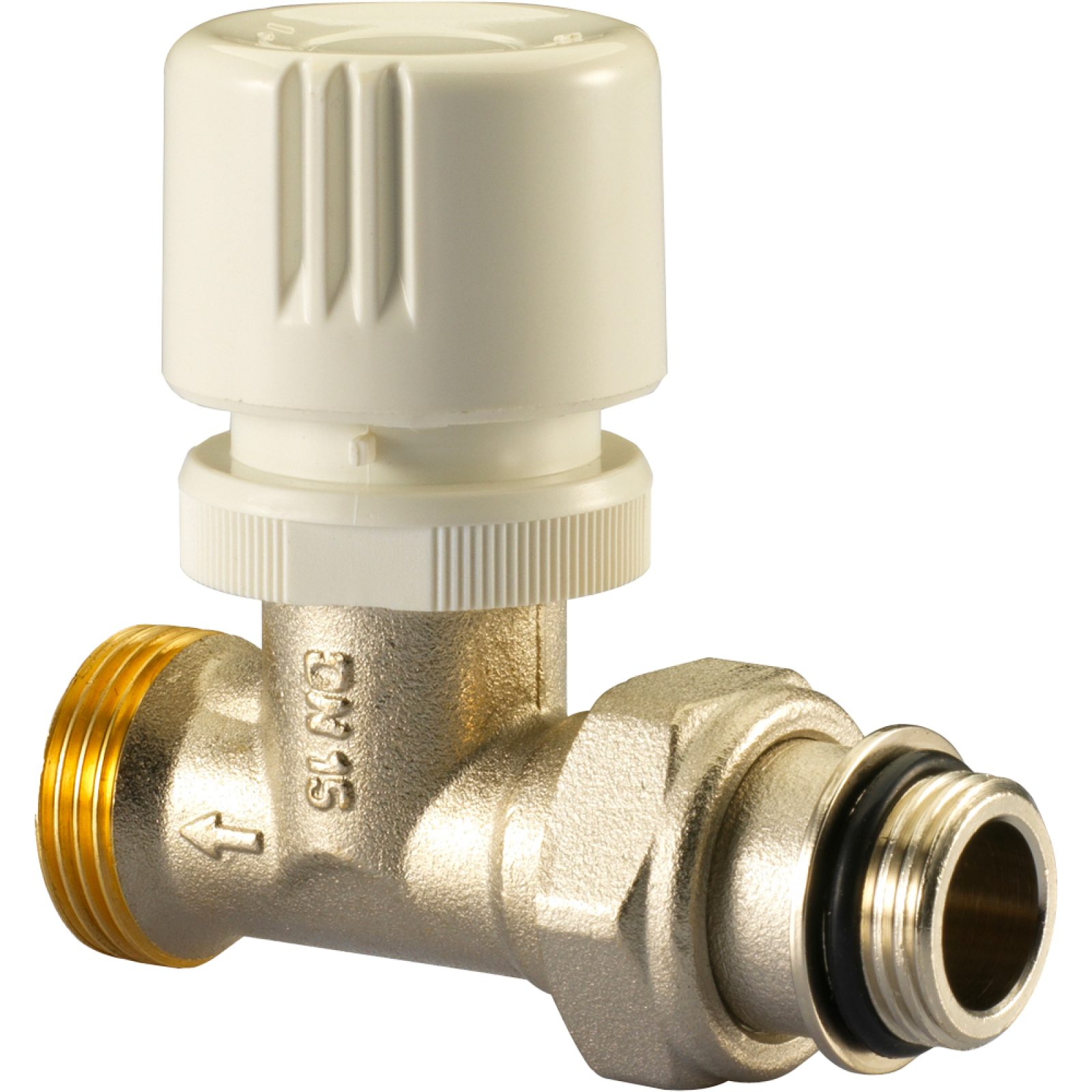 VALVOLA TERMOSTATIZZABILE DIRITTA CON ATTACCO MASCHIO "SERIE STANDARD" IVAR EUROK x 1/2" M O-ring