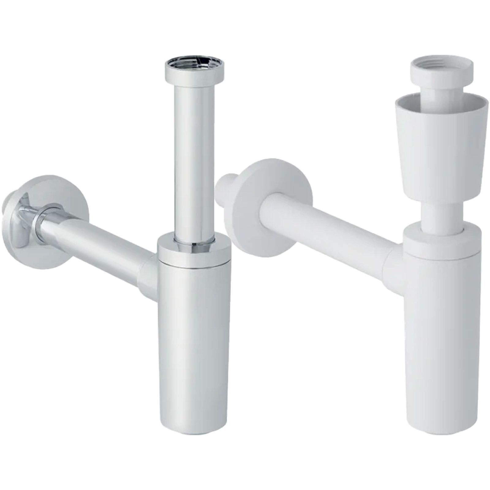 SIFONE A BOTTIGLIA PER LAVABO Cromo Lucido - Ø40 x 1"1/4