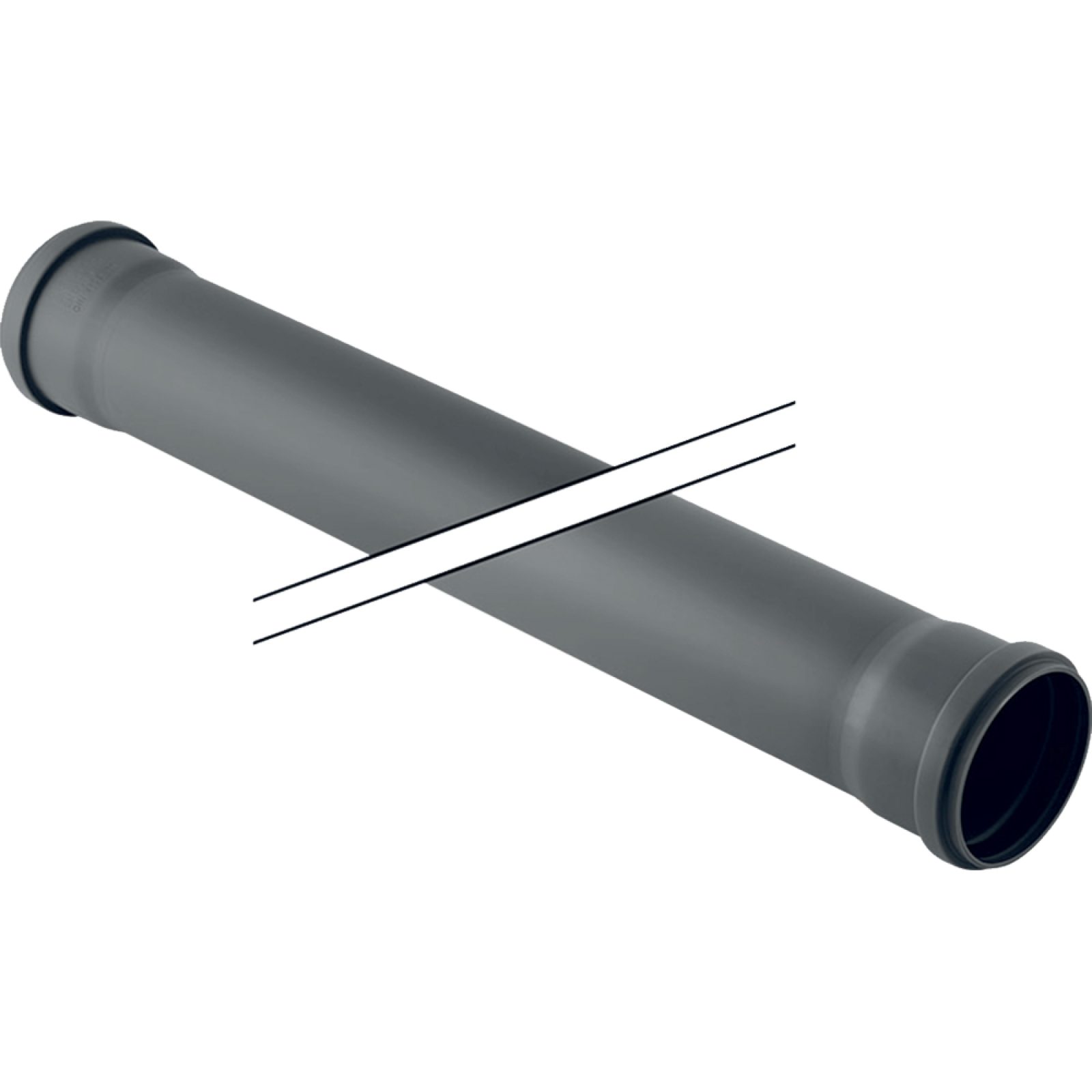 TUBO A INNESTO 2 BICCHIERI Ø 110 IN PP-HTs GEBERIT 3000 mm